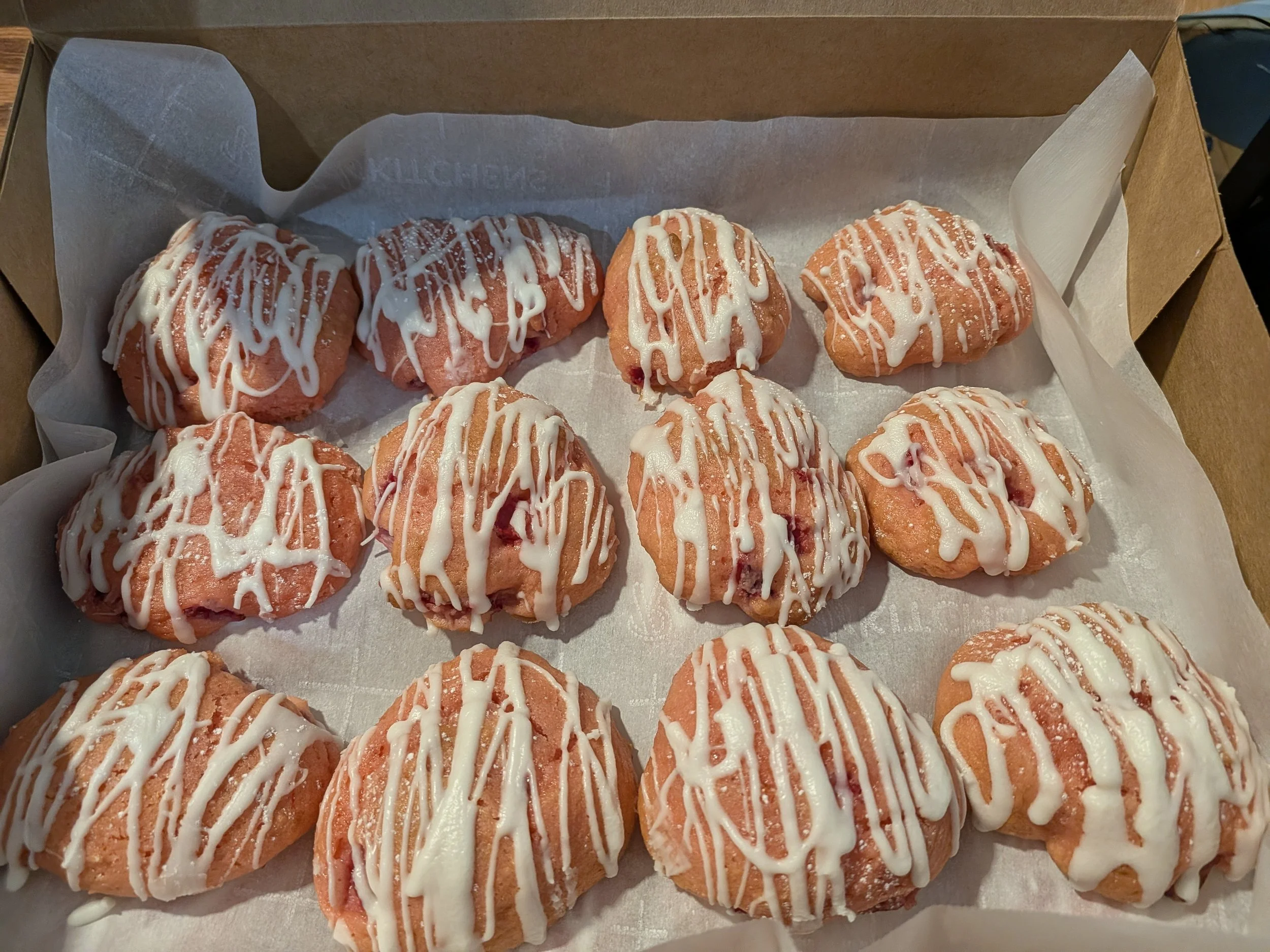 Strawberry Cake Cookies