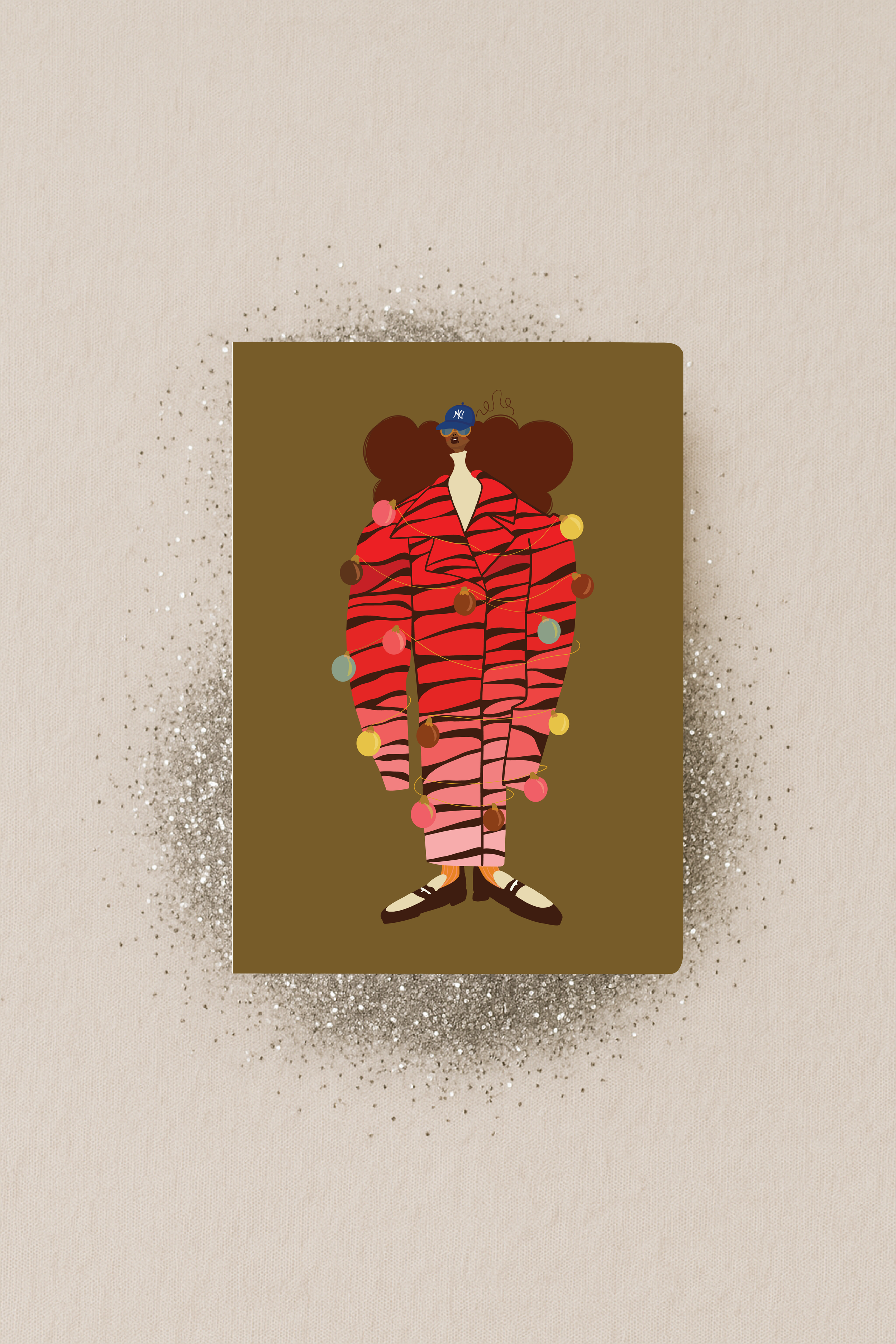 NY Ornament Coat Holiday Card