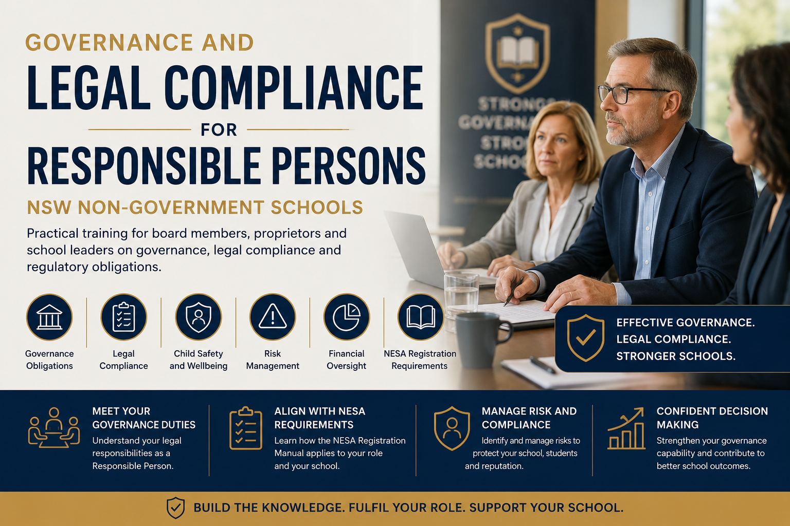 Governance & Legal Compliance for Responsible Persons (12 hours)