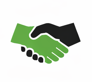 Geometric drawing of an outline square with sections divided by vertical, horizontal, and half circle lines.