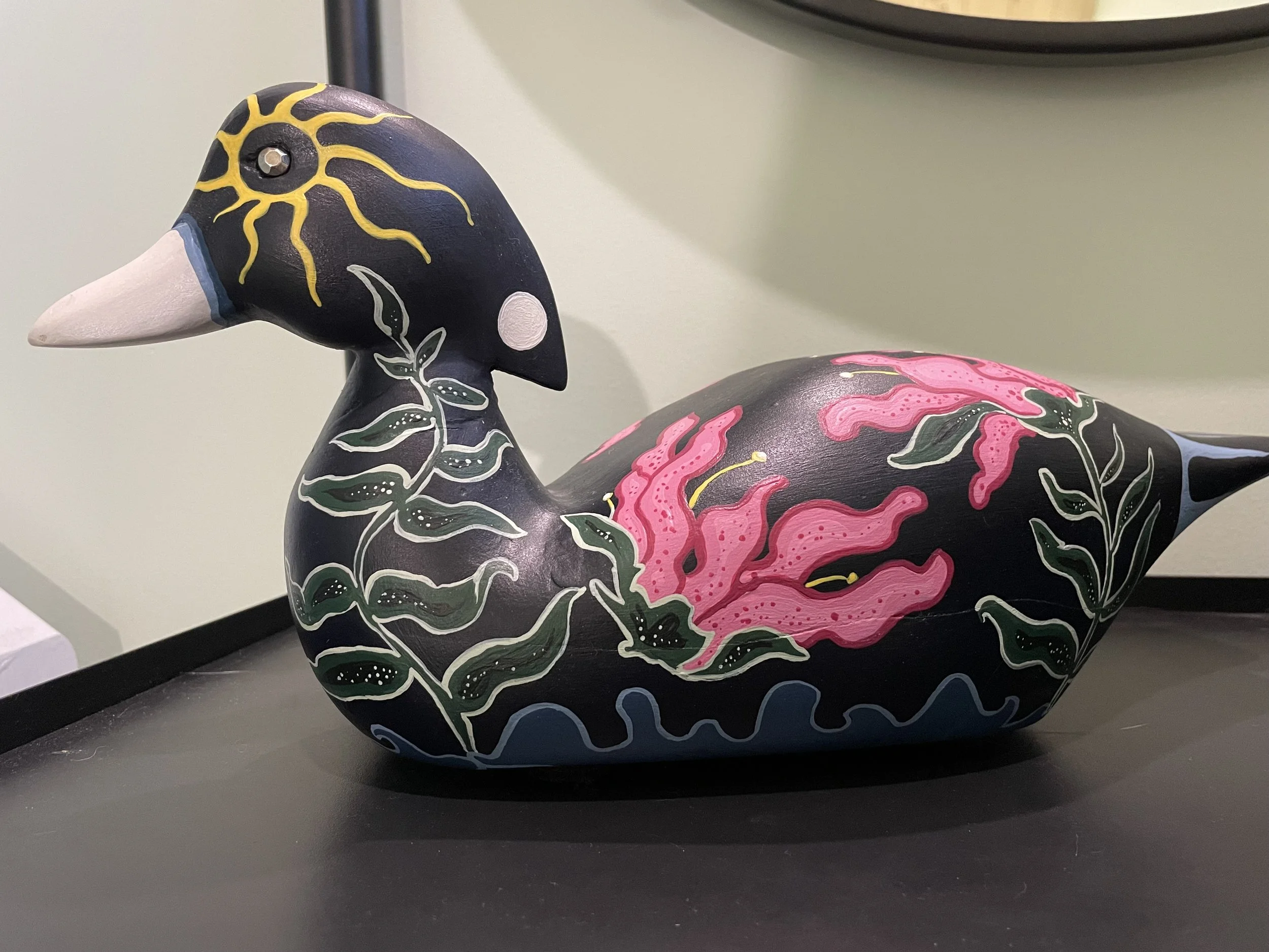 Painted Ducks - taking old wooden decoys and giving them new life