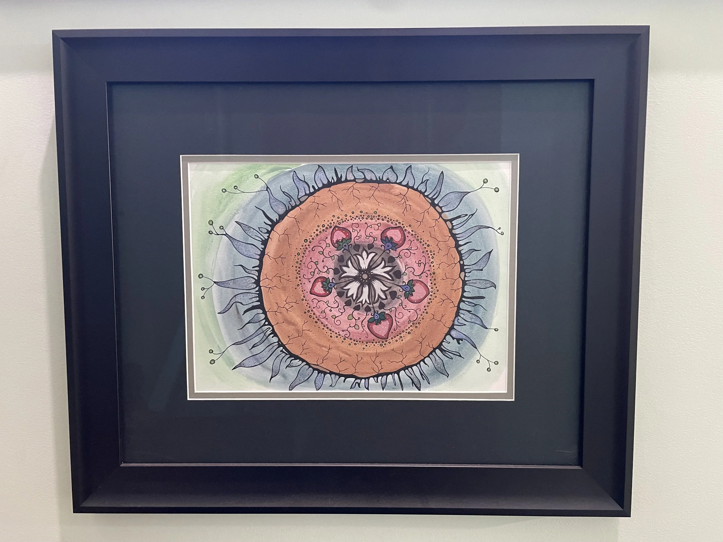 Sacred Garden - water colour and ink 11x14