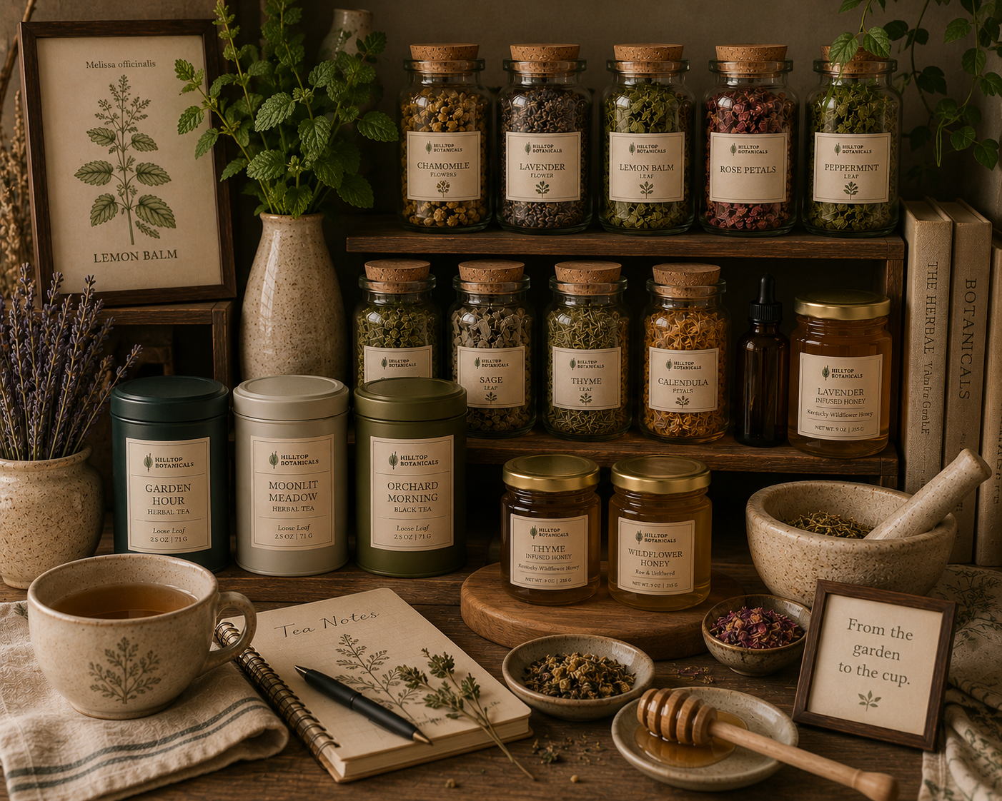 What Is a Botanical Pantry? A Simple Guide to Stocking Your Kitchen with Tea, Herbs &amp; Honey