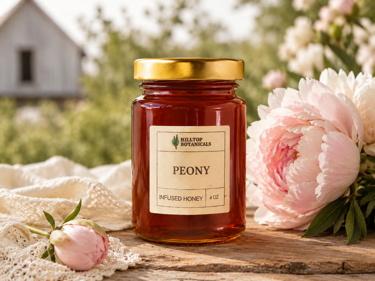Peony Infused Honey