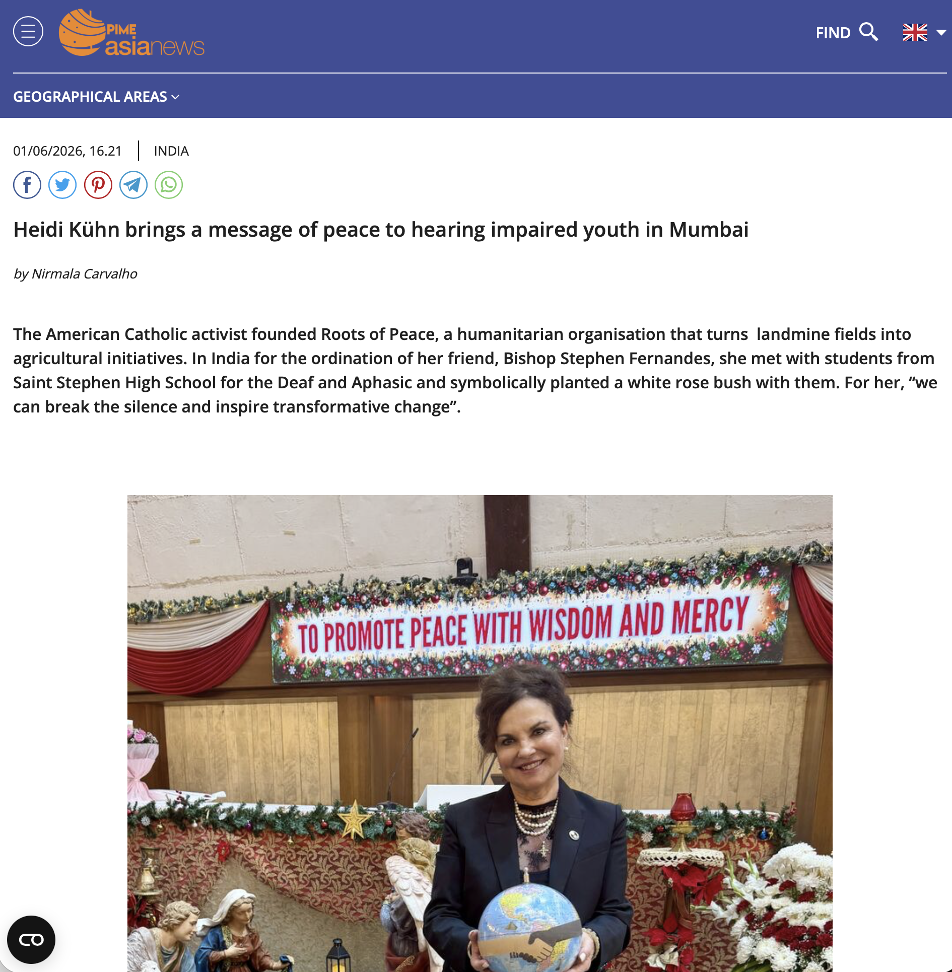 Heidi Kuhn Pime Asian News