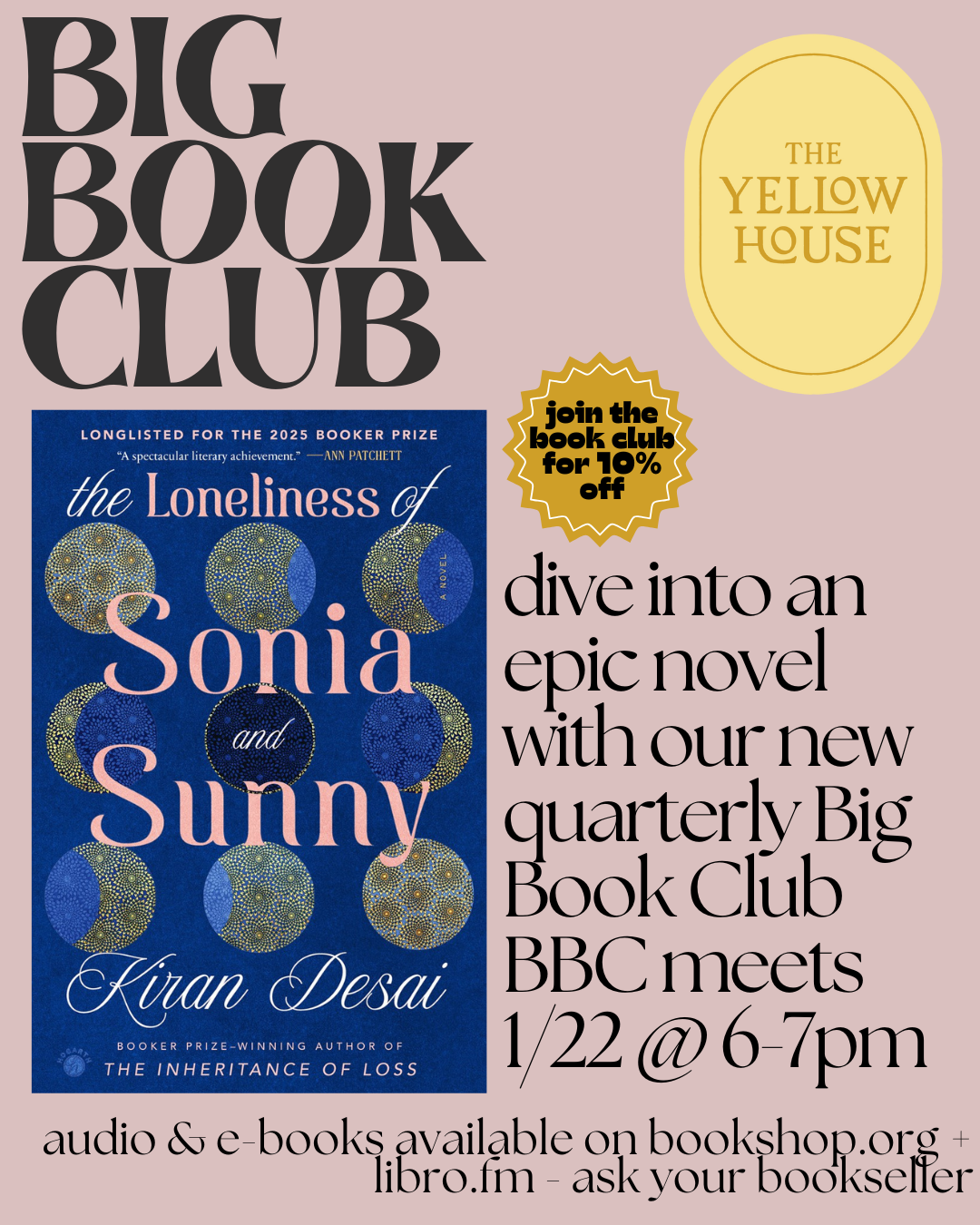 Big Book Club: Winter Session - The Loneliness of Sonia and Sunny