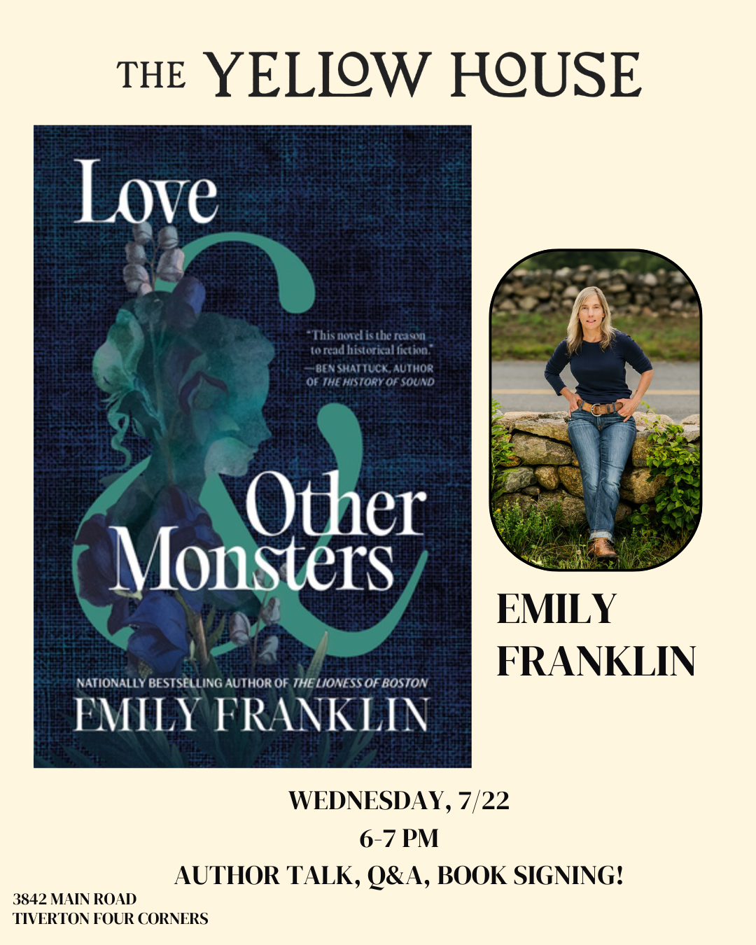 Event: Author Talk w/Emily Franklin ‘Love &amp; Other Monsters’!