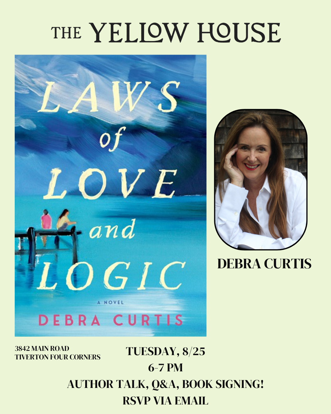 Author Event w/Debra Curtis 'Laws of Love and Logic'