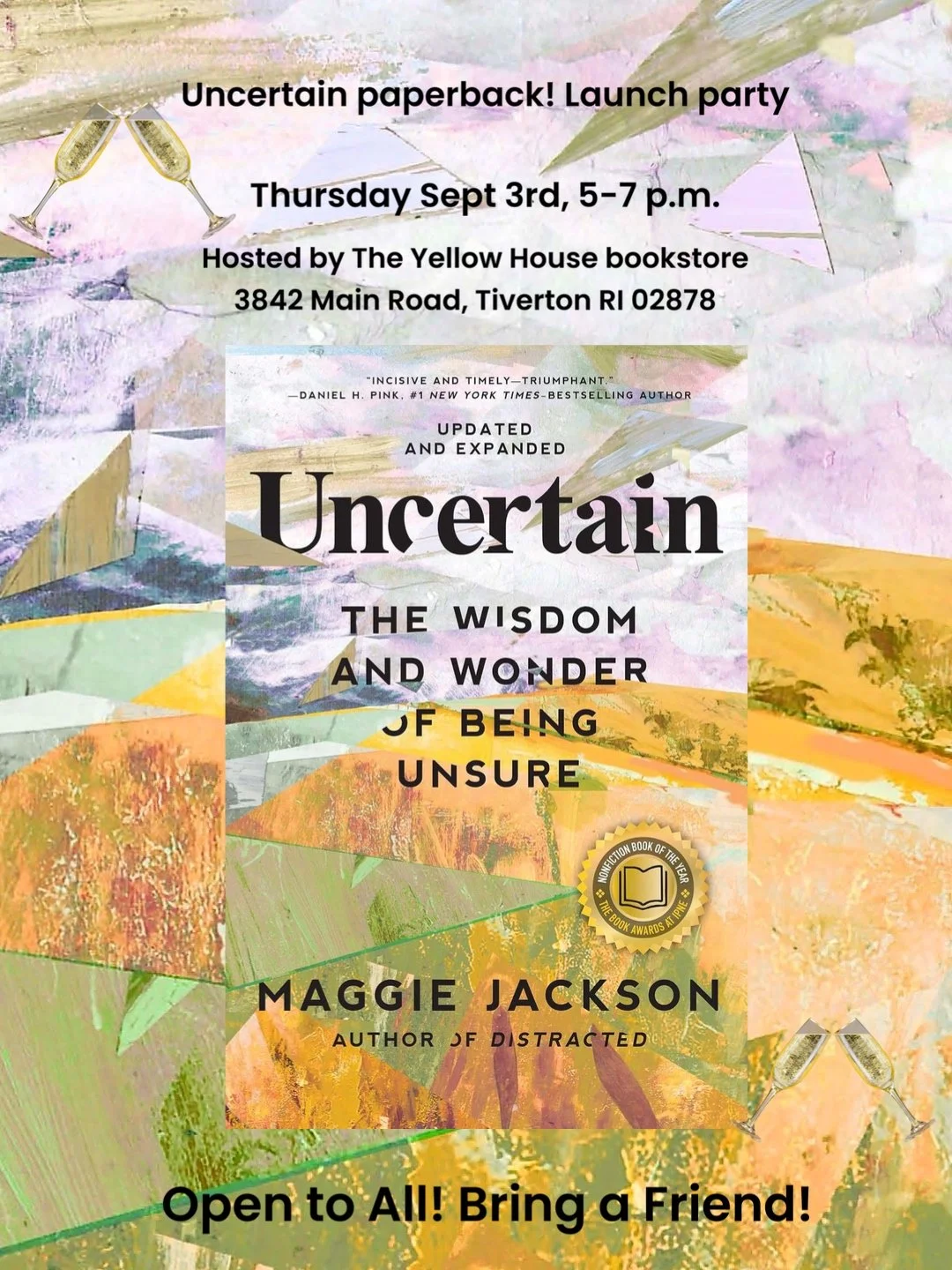 'Uncertain' Paperback Release Party with Author Maggie Jackson!