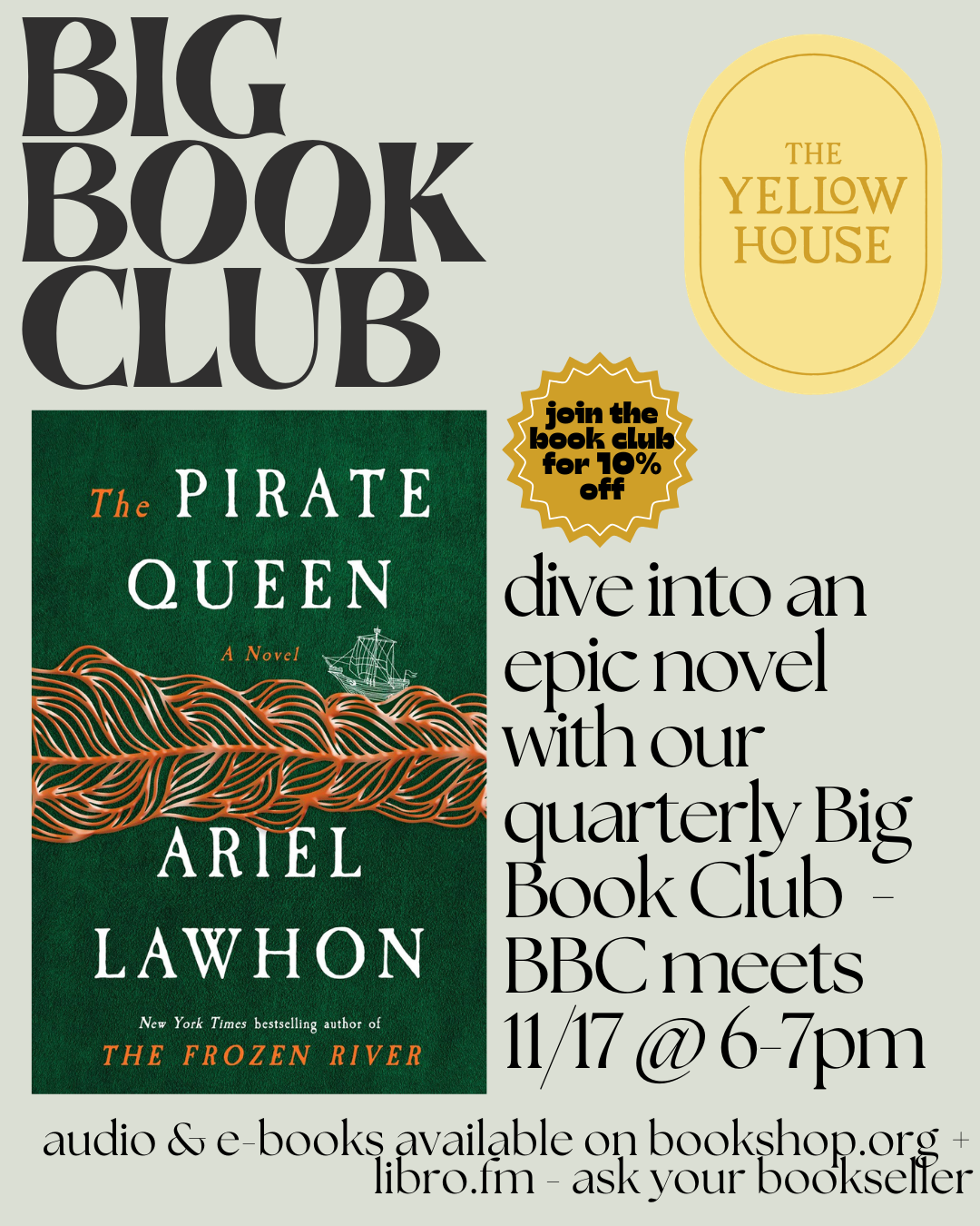Big Book Club: Fall Session - The Pirate Queen