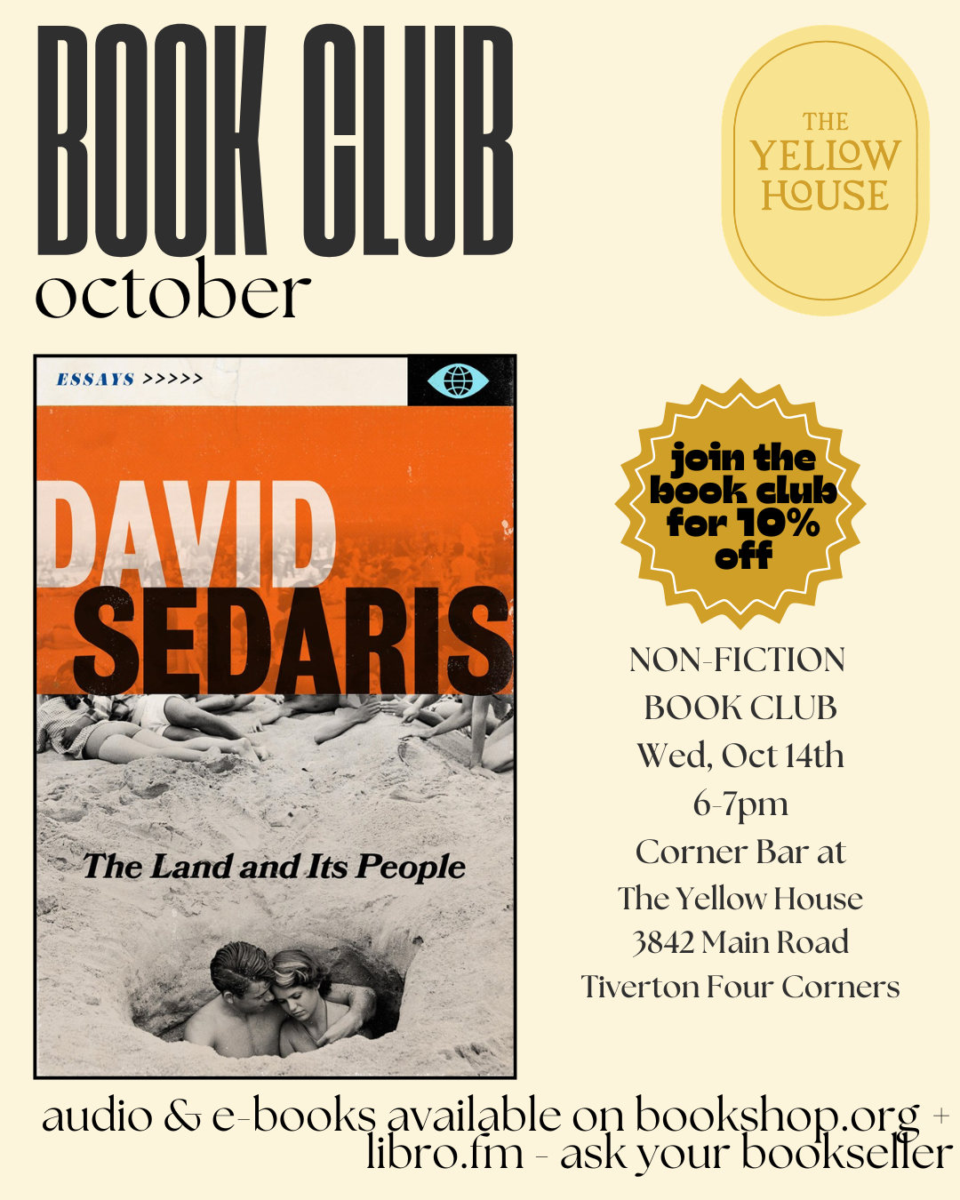 Non-Fiction Book Club: October - The Land and Its People