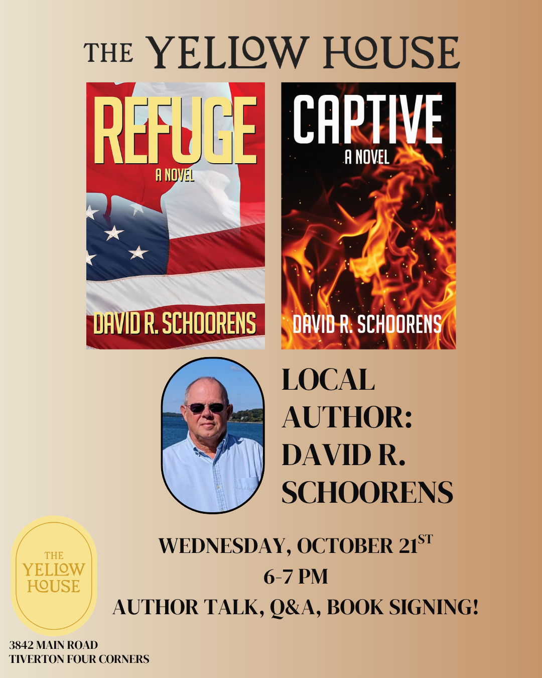 Local Author Event w/David Schoorens 'Captive' and 'Refuge'