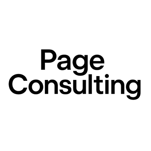 Text reading 'Page Consulting' in black on a white background.