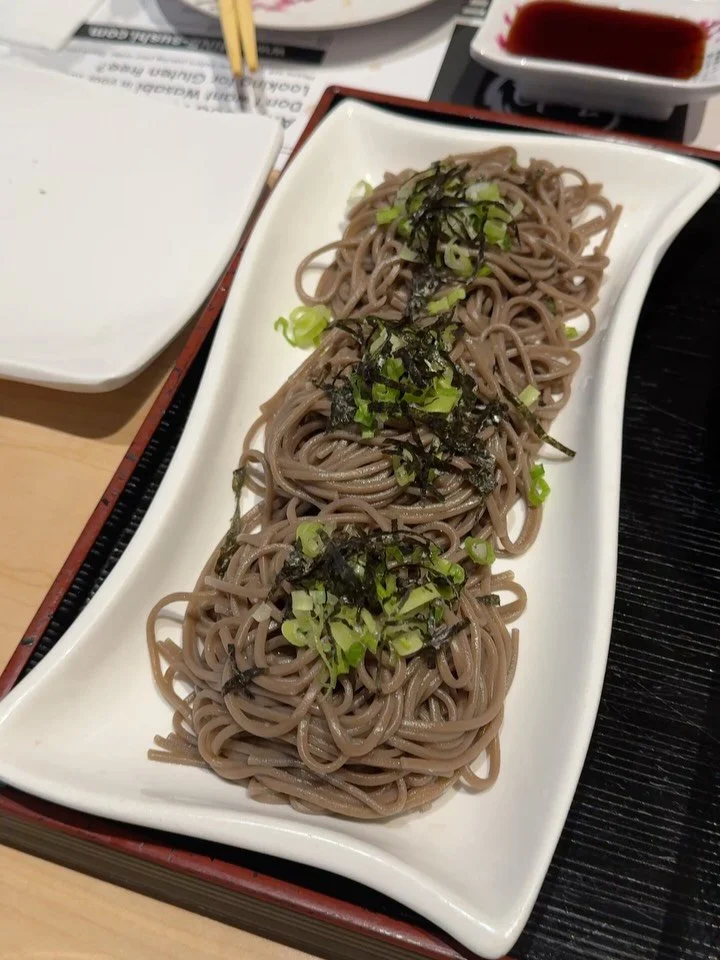 enjoy our zaru soba noodles before the end of summer season 🍜🥢

for our noodle lovers don&rsquo;t worry, it&rsquo;s almost udon season 😋 

Markham Location
Dine In, Takeout &amp; Catering
📍 8865 Woodbine Avenue, Markham, L3R 5G1
📞 (905) 470-1688