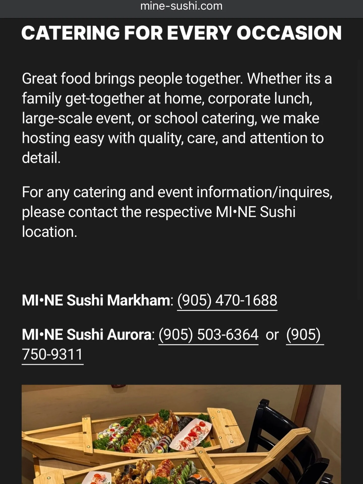 after so much support and orders, we created a catering and events page for the start of 2026! 

the page is live now and will soon have an option to contact us via email for any catering and event&rsquo;s inquires :)

we can&rsquo;t wait to be part 