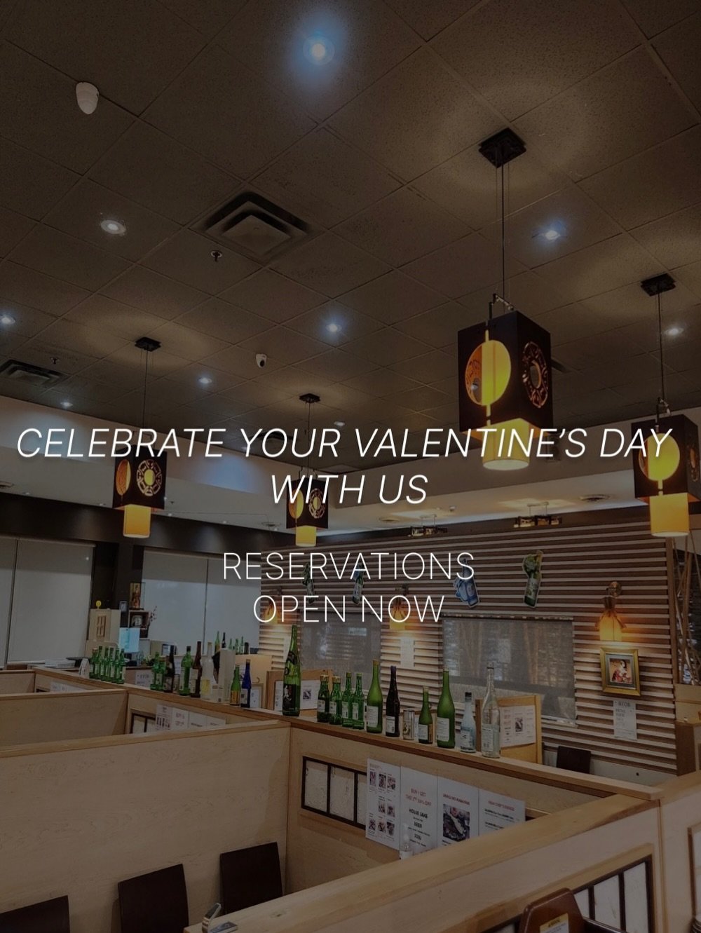 the best love language? sushi. 🥢

whether is a nice night out or a cute night in, celebrate this Valentine&rsquo;s Day with us! 🍣😘

reservations are open now! 

Dine In, Takeout &amp; Catering
📍 8865 Woodbine Avenue, Markham, L3R 5G1
📞 (905) 470