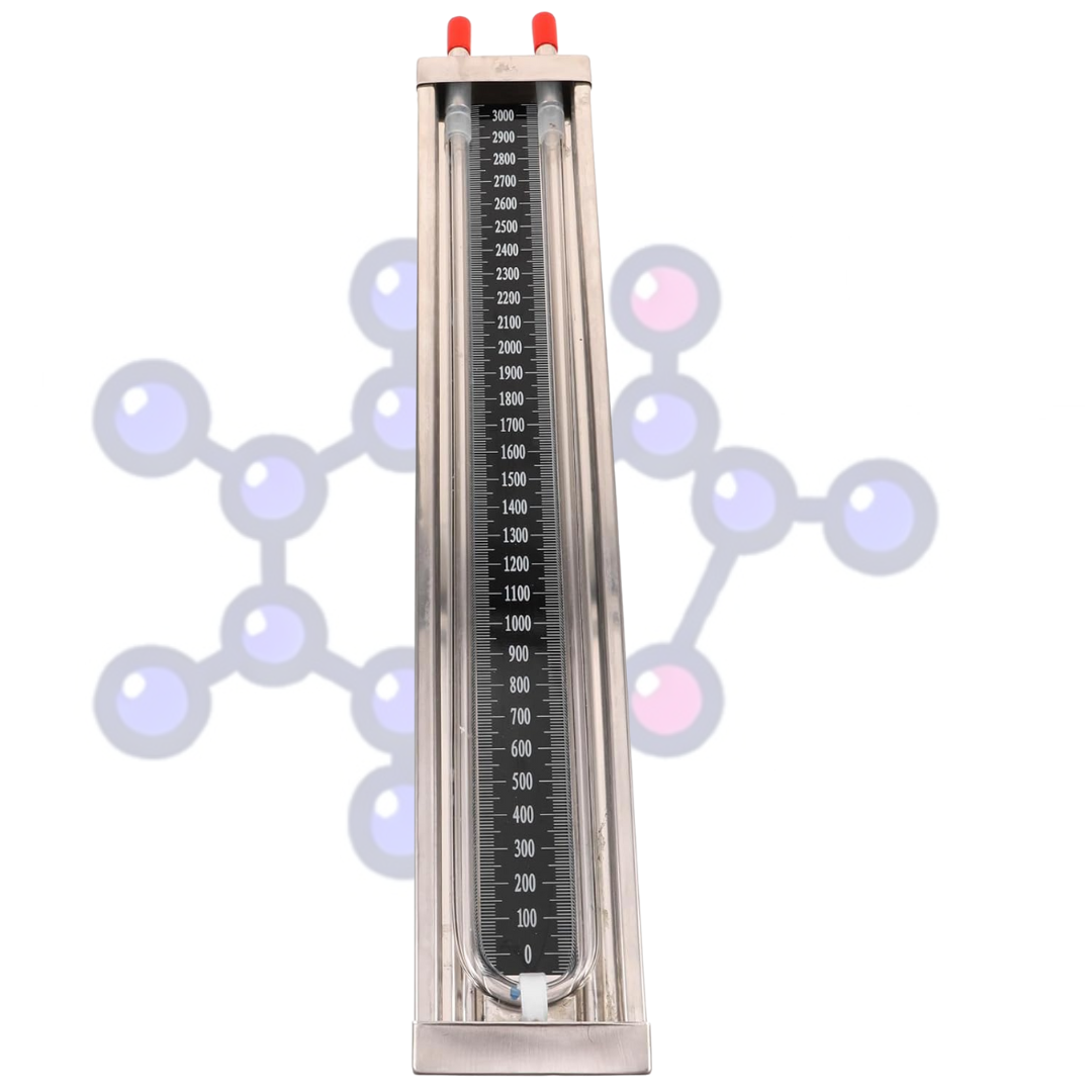 Manómetro Diferencial Tipo U de Acero Inoxidable para Laboratorio