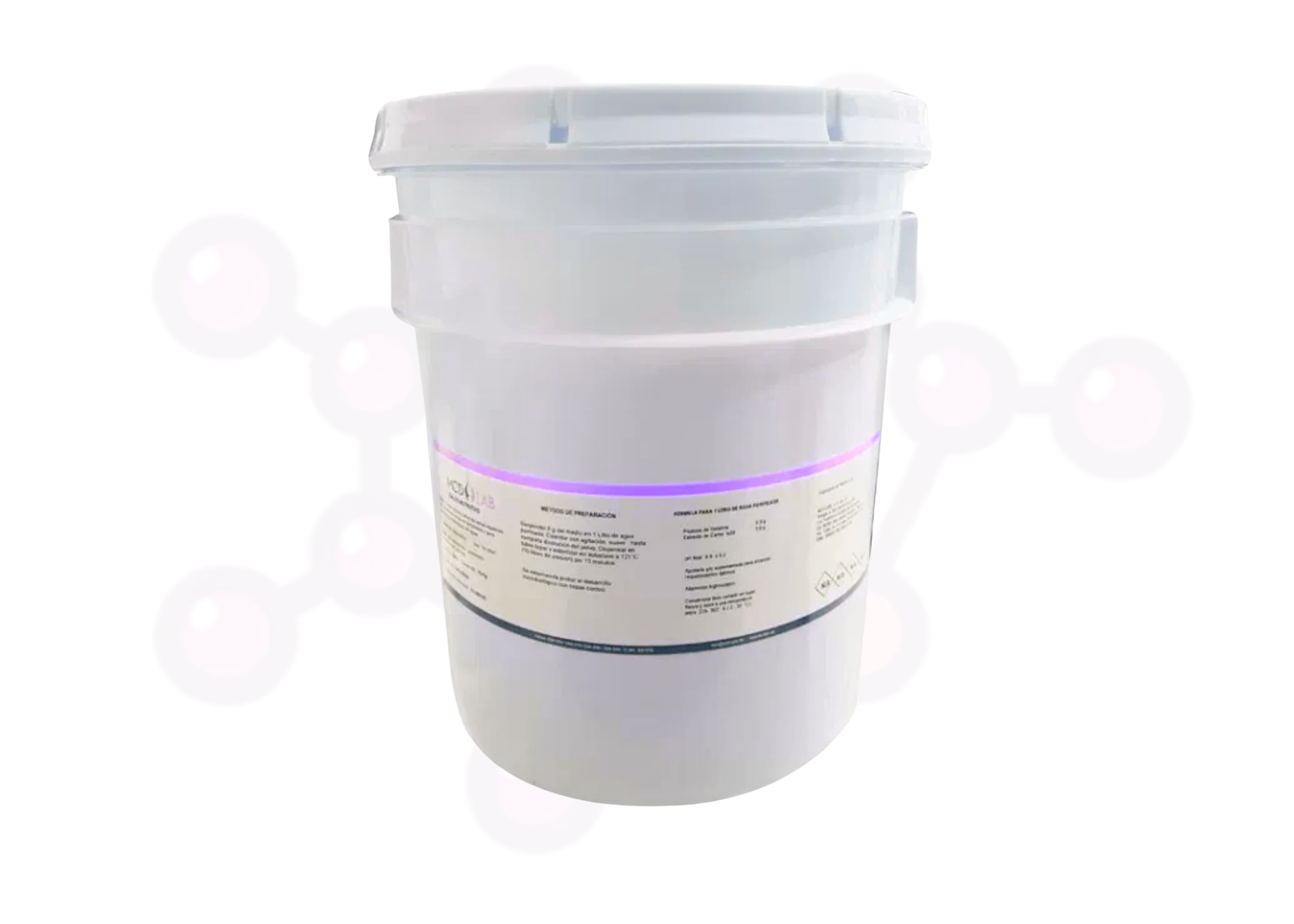 Medio Brain Heart Infusion deshidratado en presentación de 50 kg, ideal para bacterias exigentes. Calidad garantizada OS Labs.