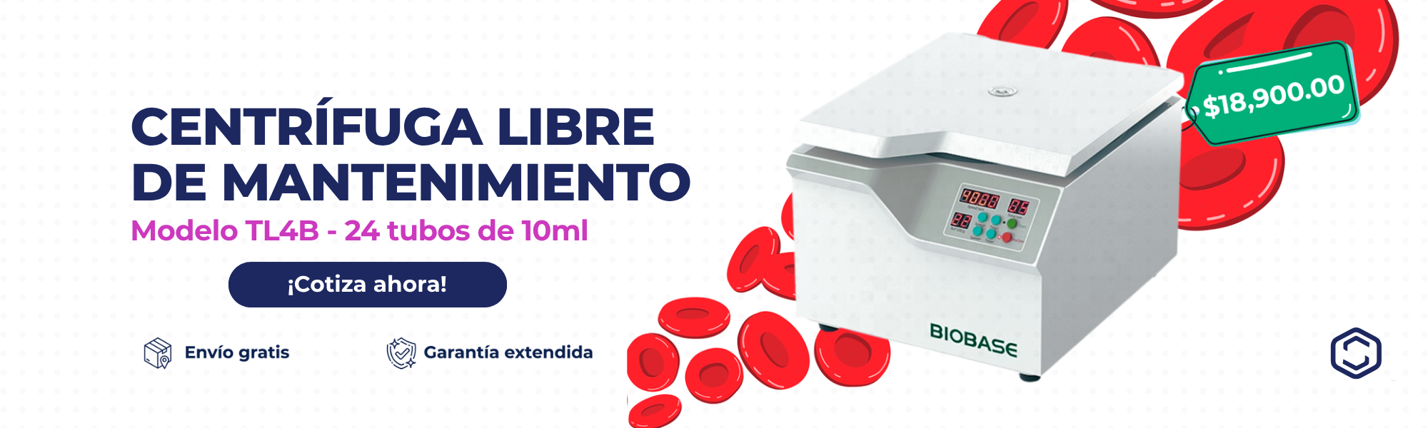 Cotizar Centrífuga libre de mantenimiento