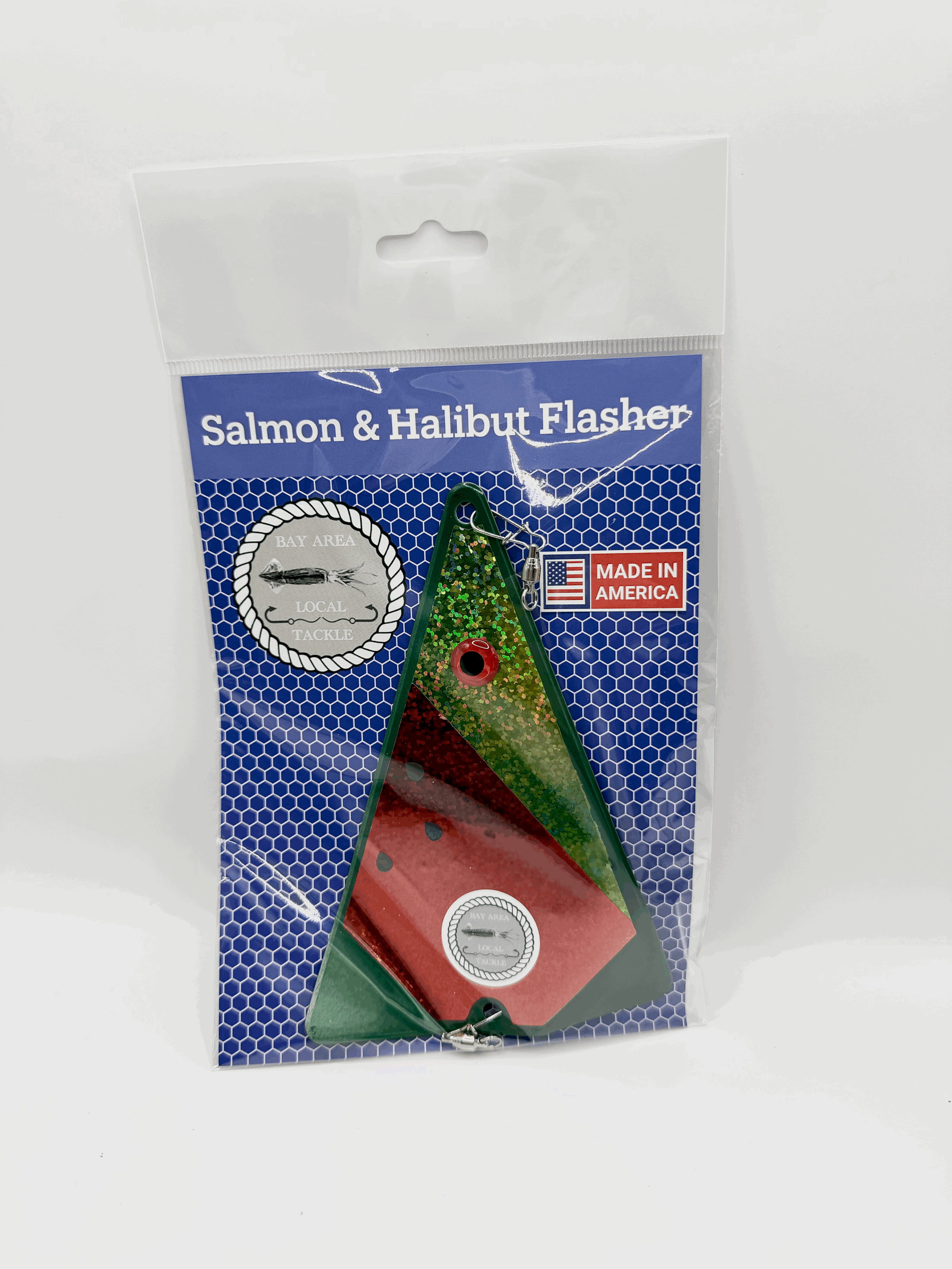 Watermelon Salmon/Halibut Triangle Flasher (6 inch)