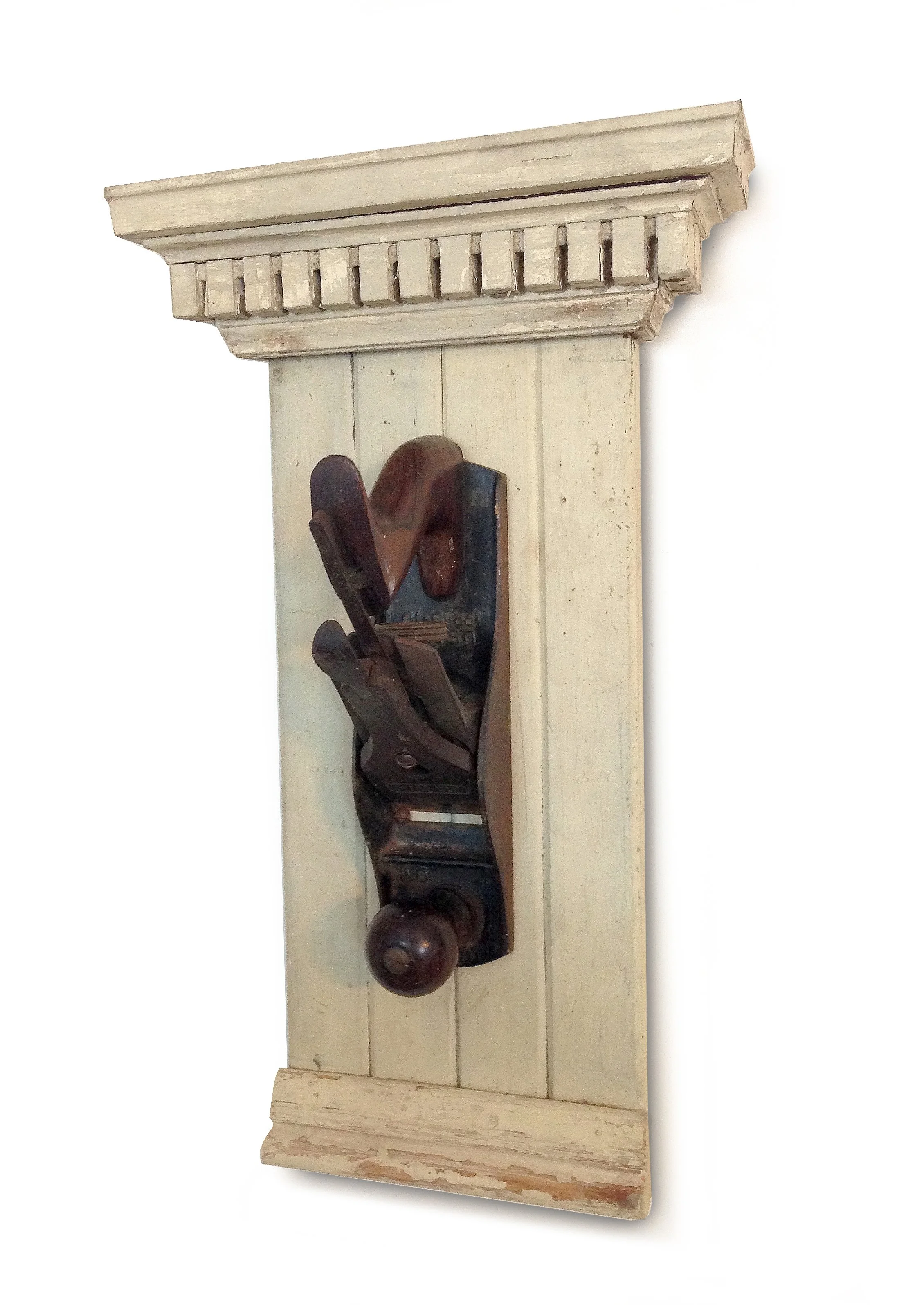 Hat Rack, 2022 /
reclaimed wood trim, hand plane /
10 x 20 inches