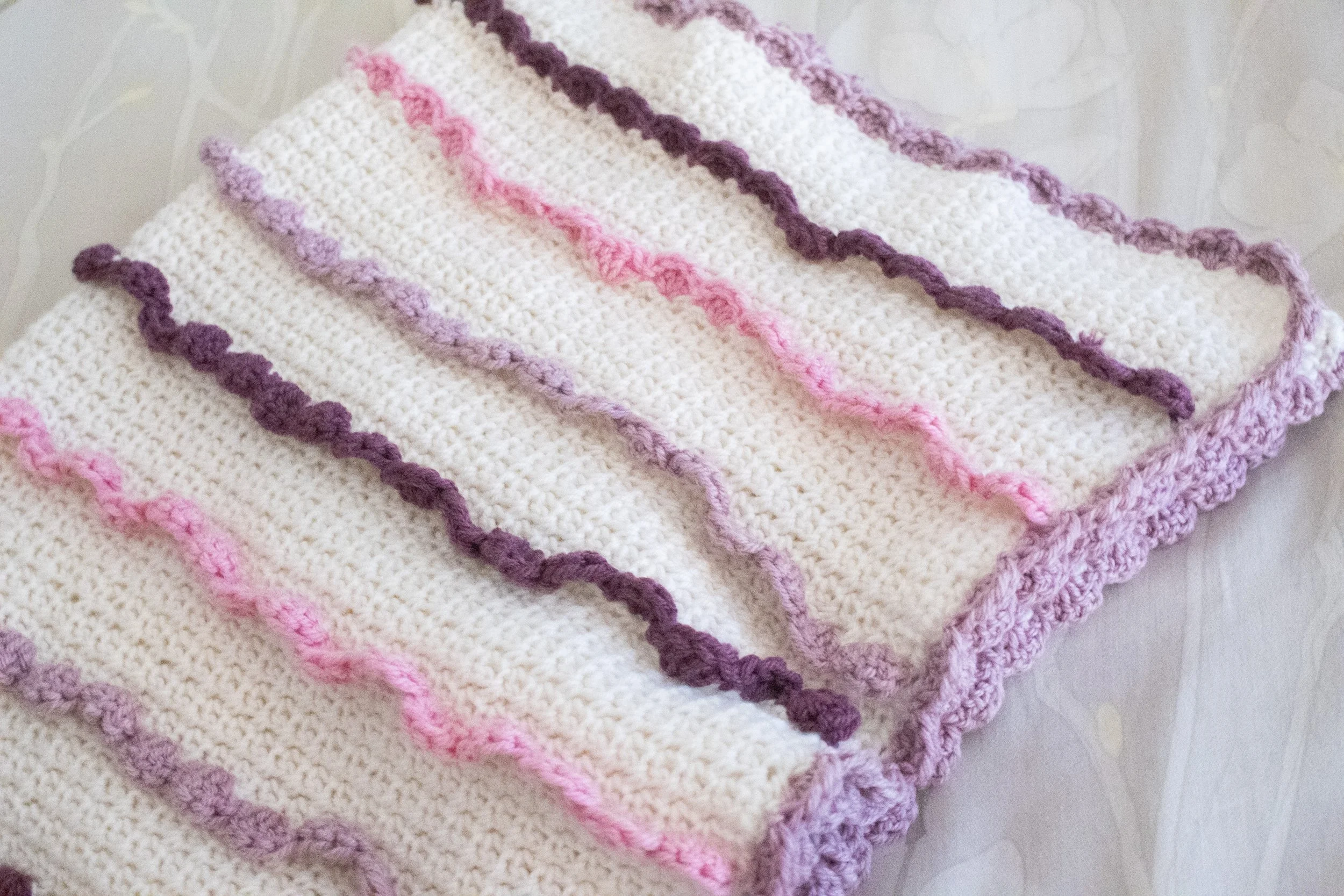 Ruffle Baby Blanket