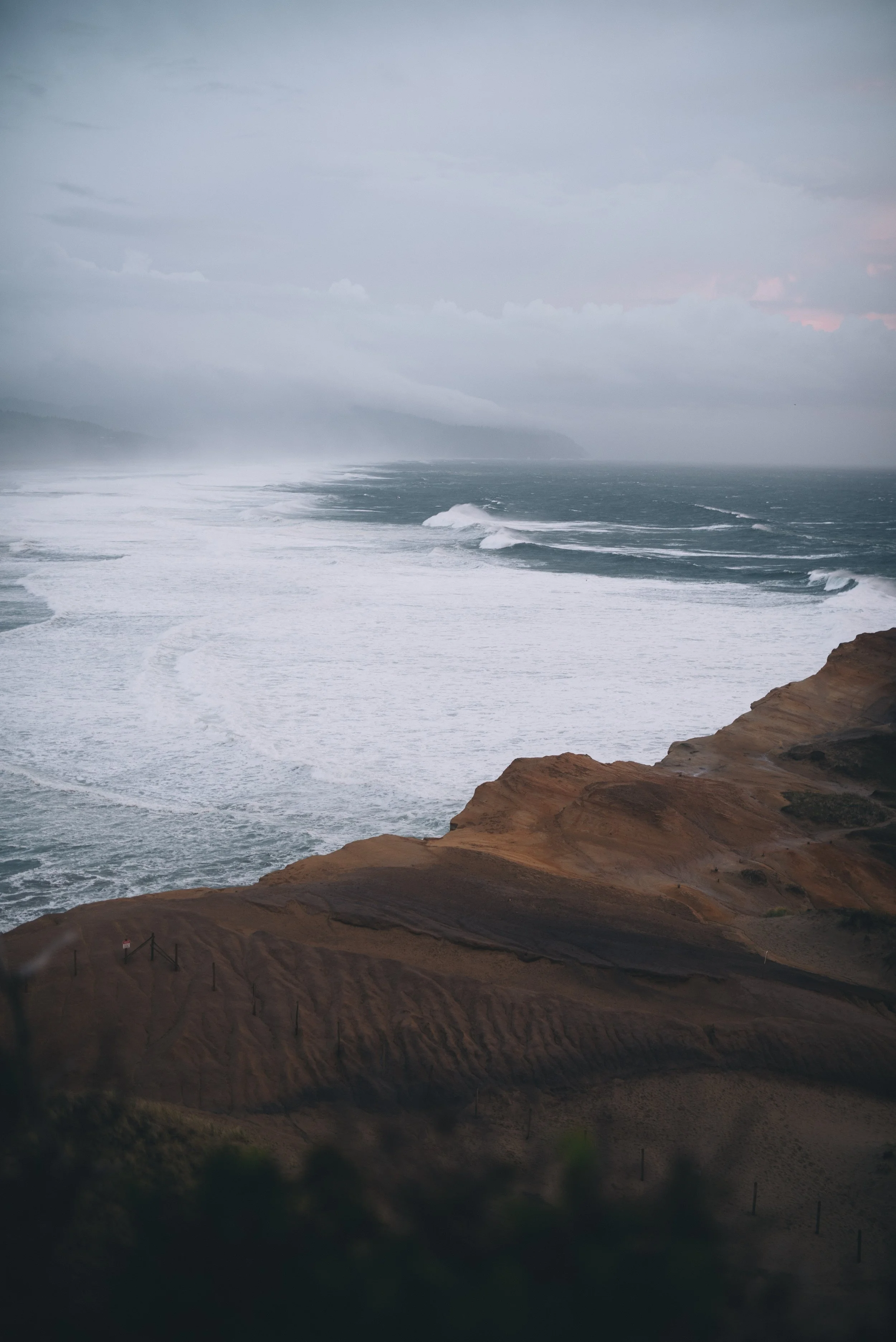 Blue Hour Ocean Spray