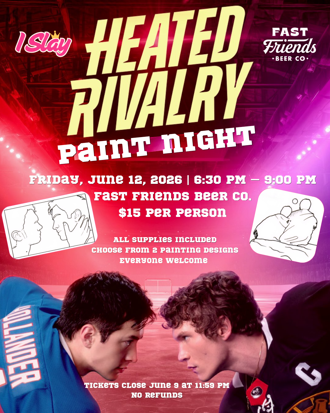 Heated Rivalry Paint Night