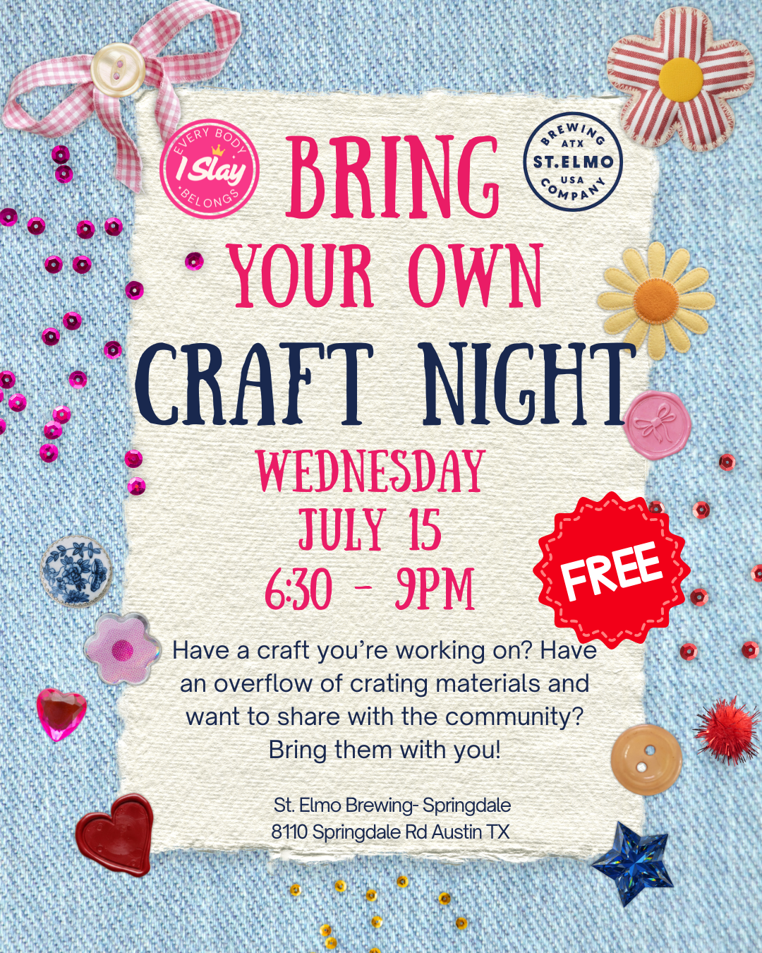 Bring Your Own Craft Night