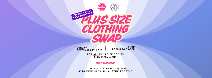 September Free &amp; Monthly Plus Size Clothing Swap