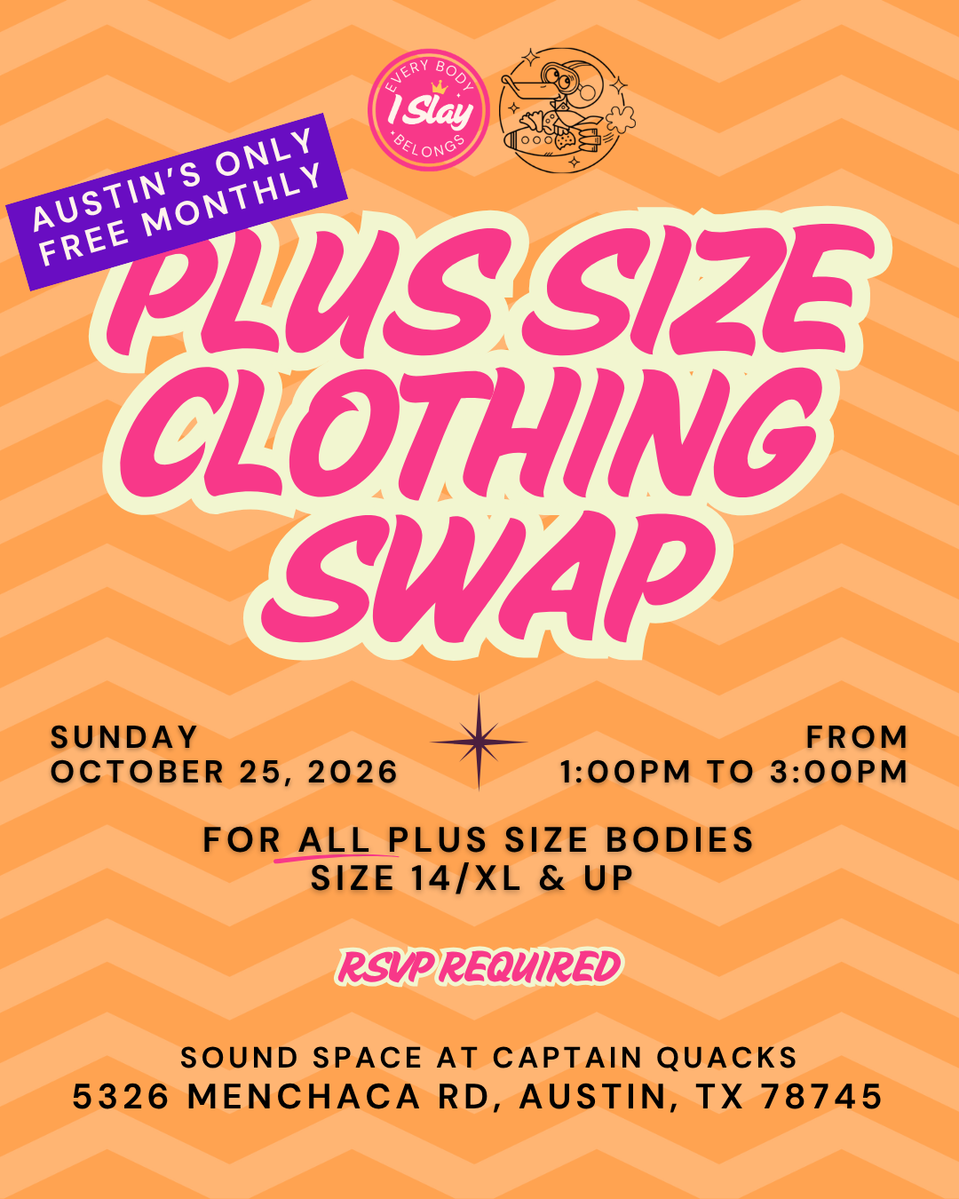 October Free &amp; Monthly Plus Size Clothing Swap