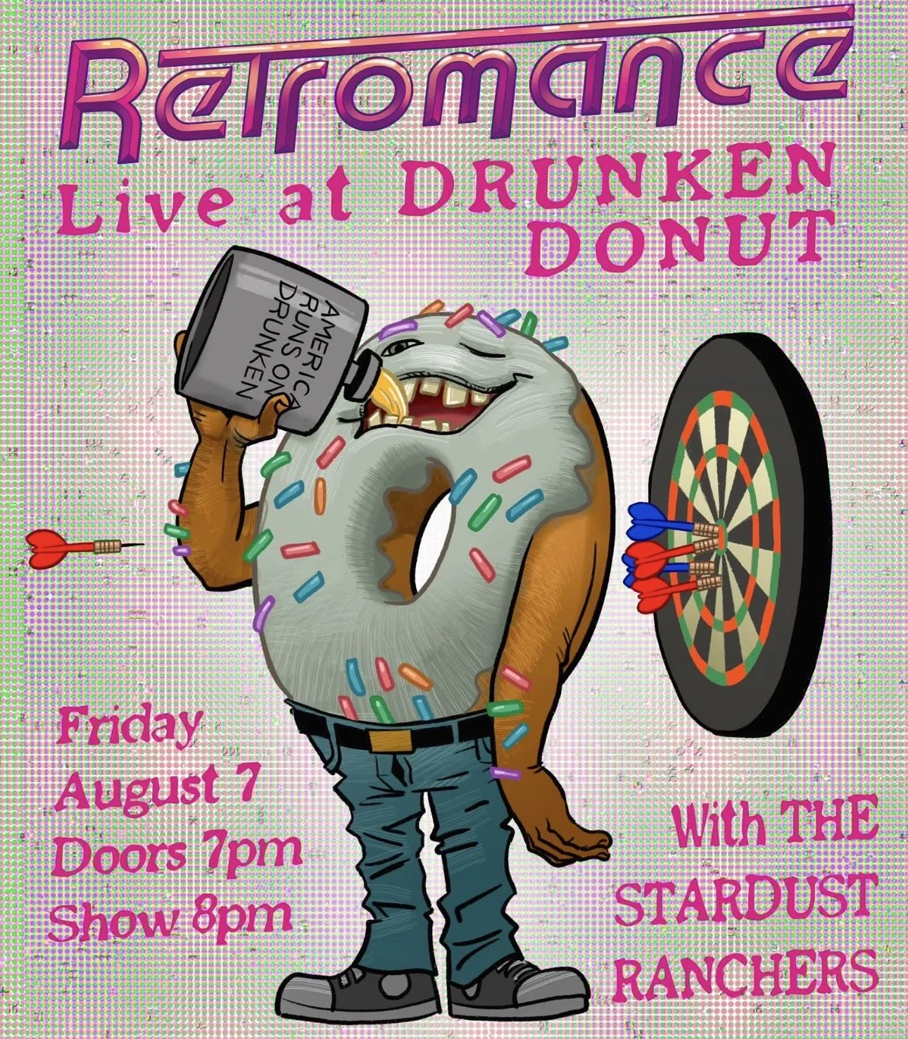 Retromance LIVE in Joliet , IL @ The Drunken Donut ft The Stardust Ranchers