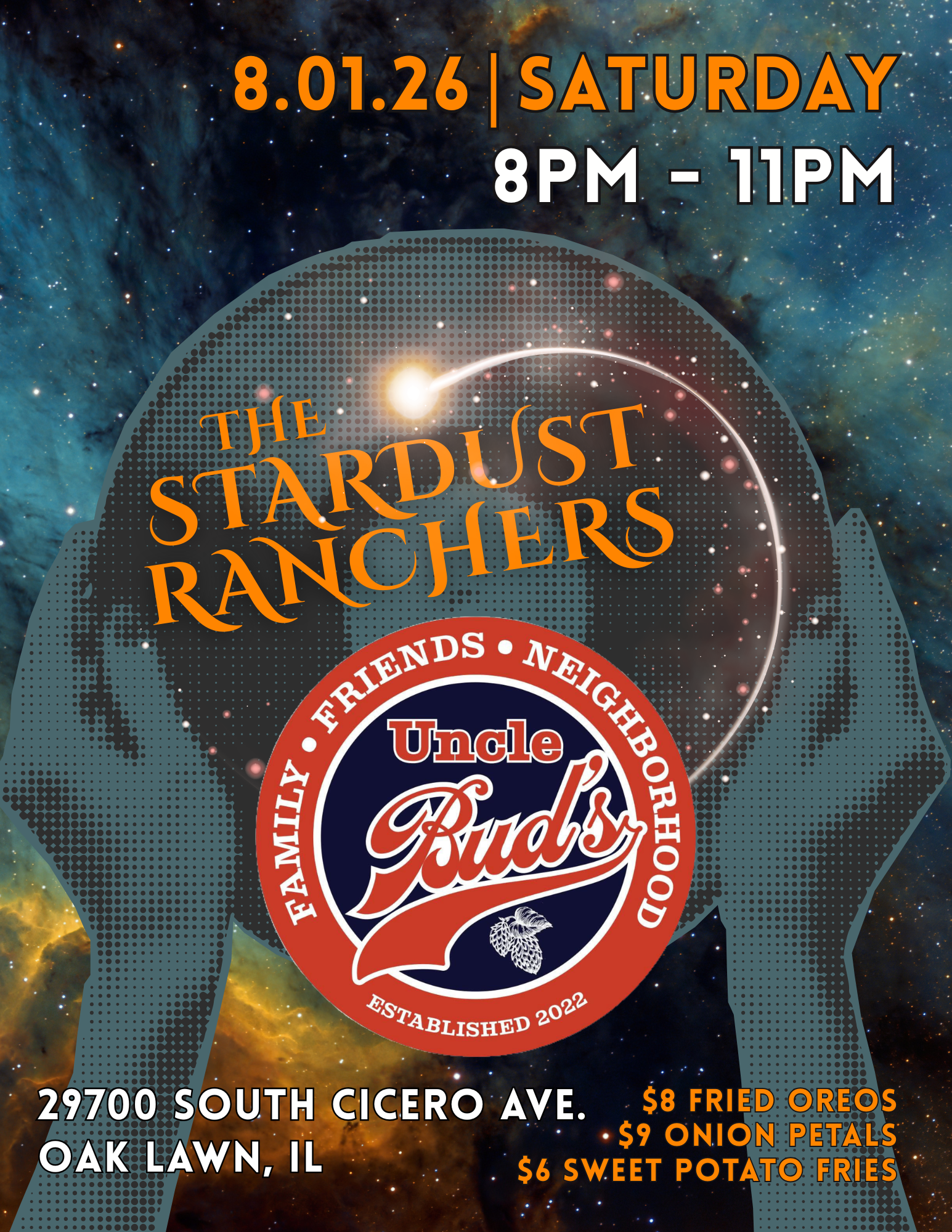 The Stardust Ranchers LIVE in Oak Lawn, IL @ Uncle Bud’s Bar &amp; Grill