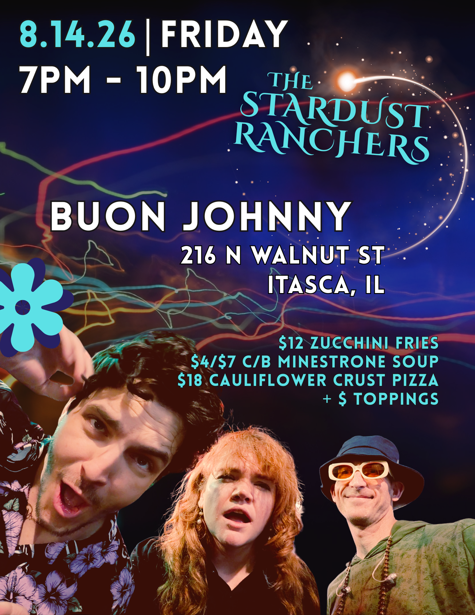 The Stardust Ranchers LIVE in Itasca, IL @ Buon Johnny!