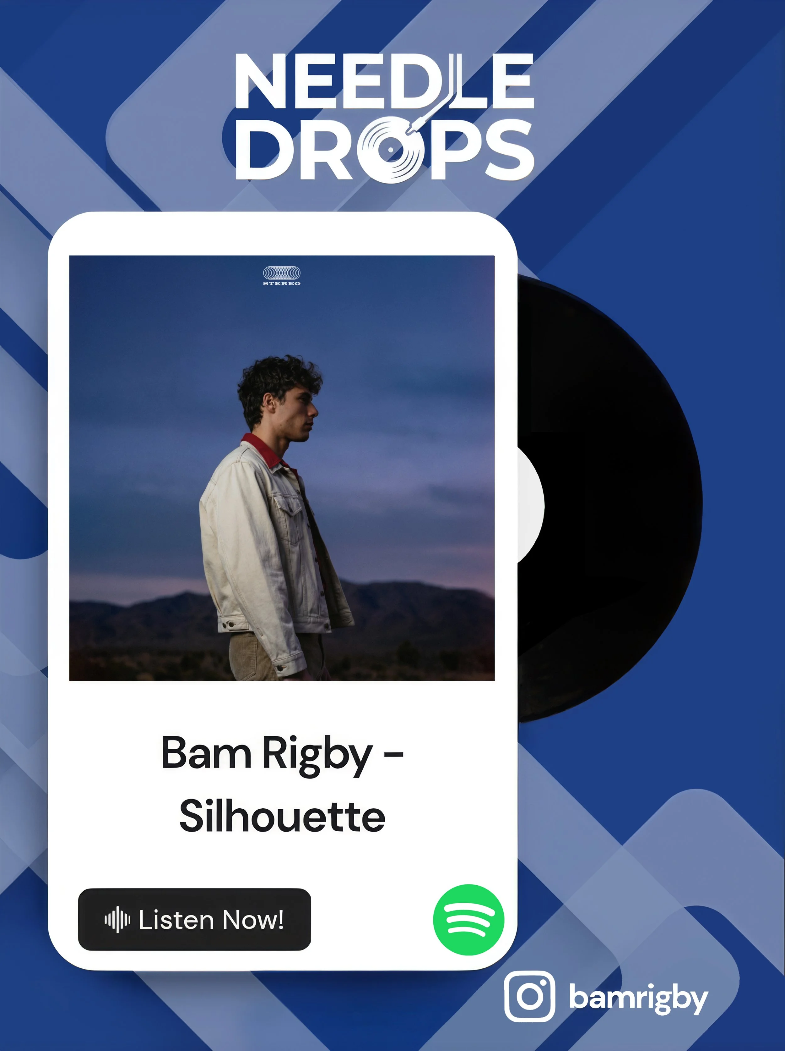 Bam Rigby’s “Silhouette” Featured in Grooves and Needles - Needle Drops: 14 Essential Tracks from Independent&nbsp;Creators