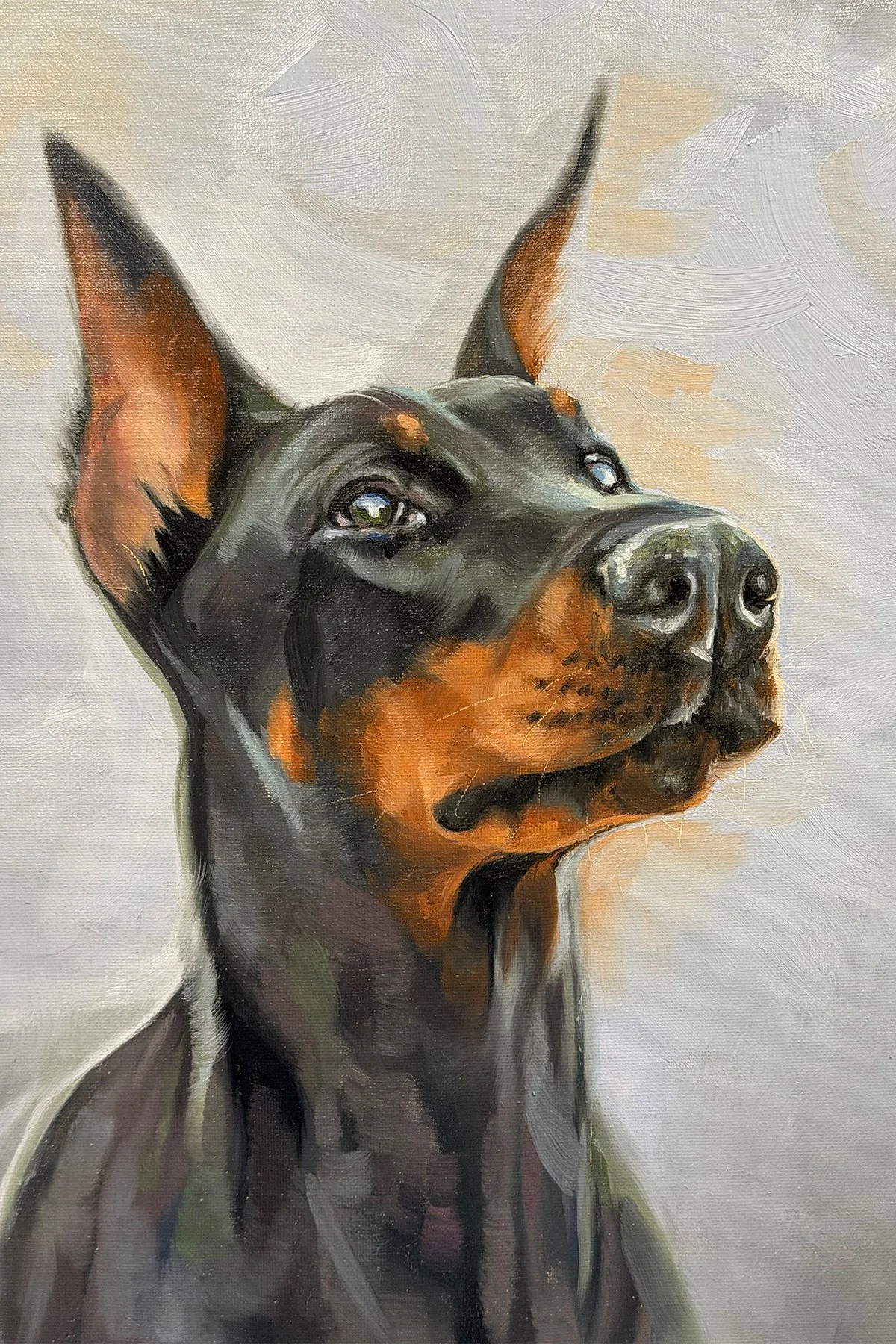 Doberman, 12x16 (For Sale)
