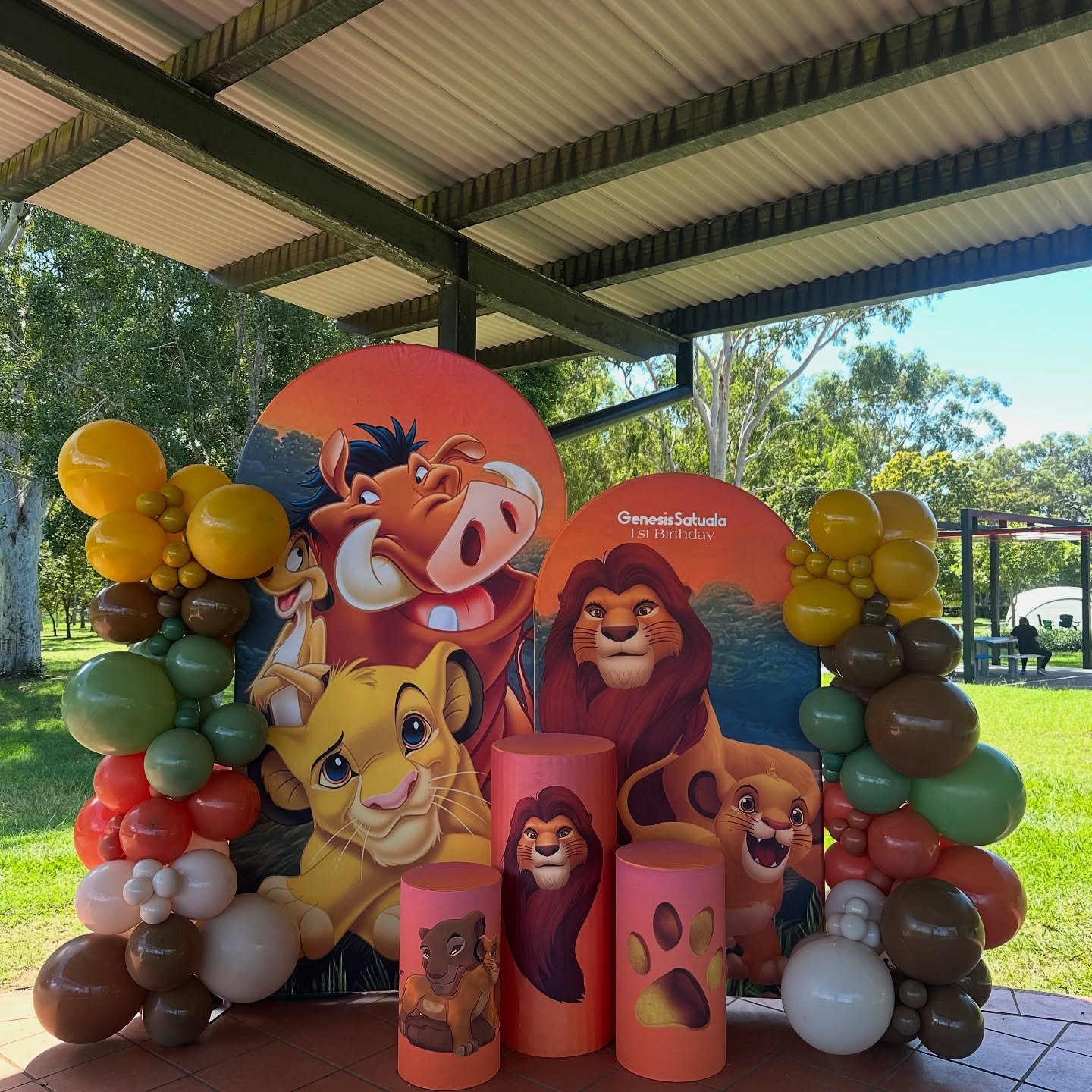 Lion king set up 🦁
.
.
#birthdayballoons #lionking #1stbirthday