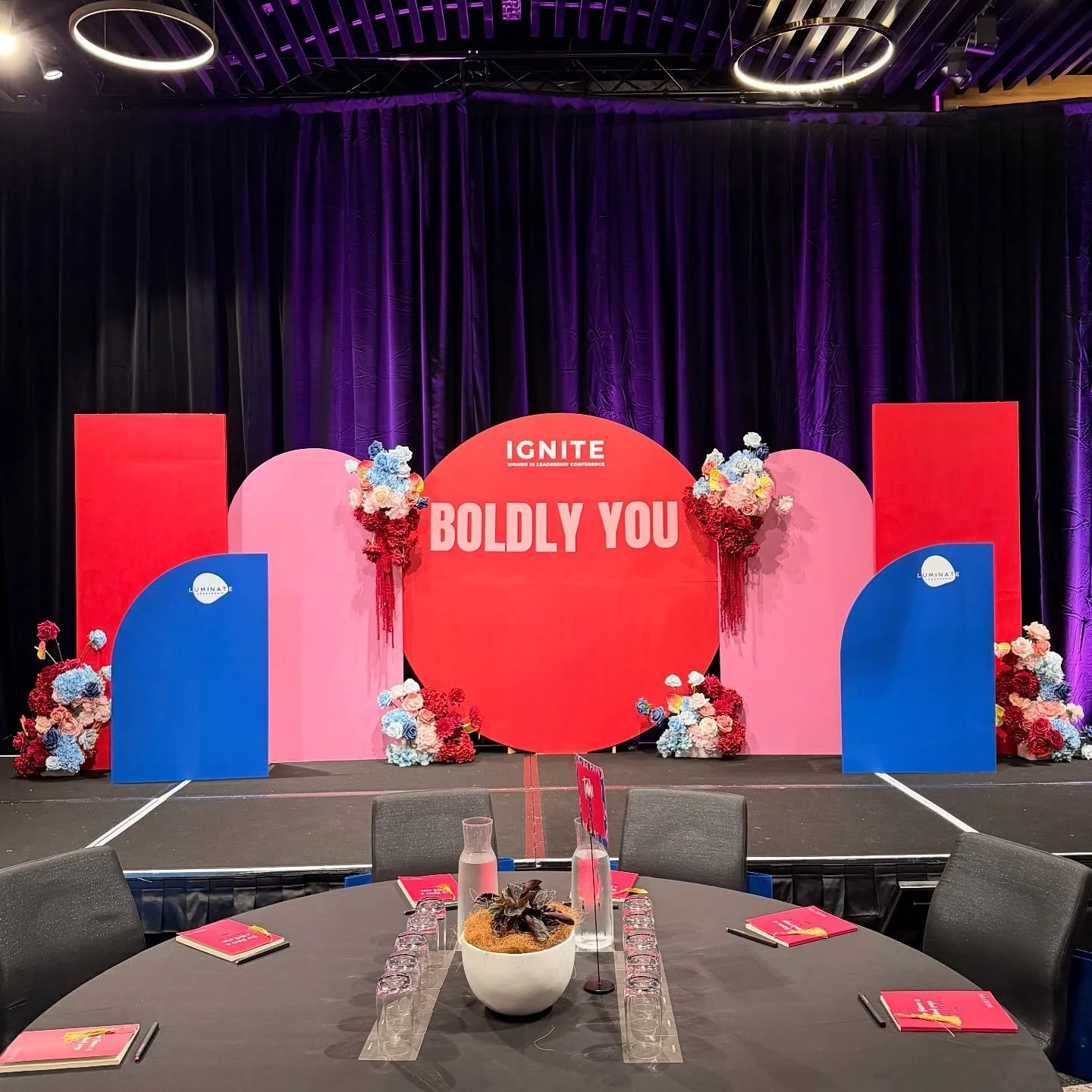 ✨ Full Stage Magic for the IGNITE Leadership Conference ✨
We brought this stage to life with bold colours, impactful design, and stunning floral arrangements that set the tone for an unforgettable experience.

If you have an upcoming event and want a