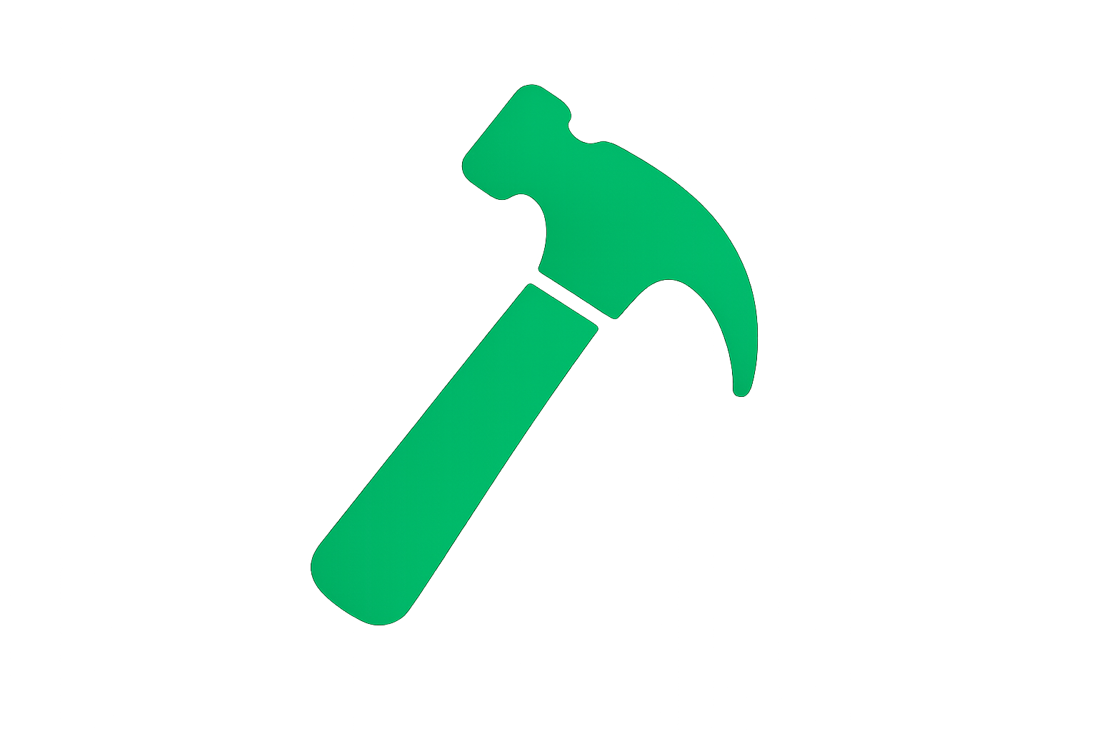 A green hand pointing downward.
