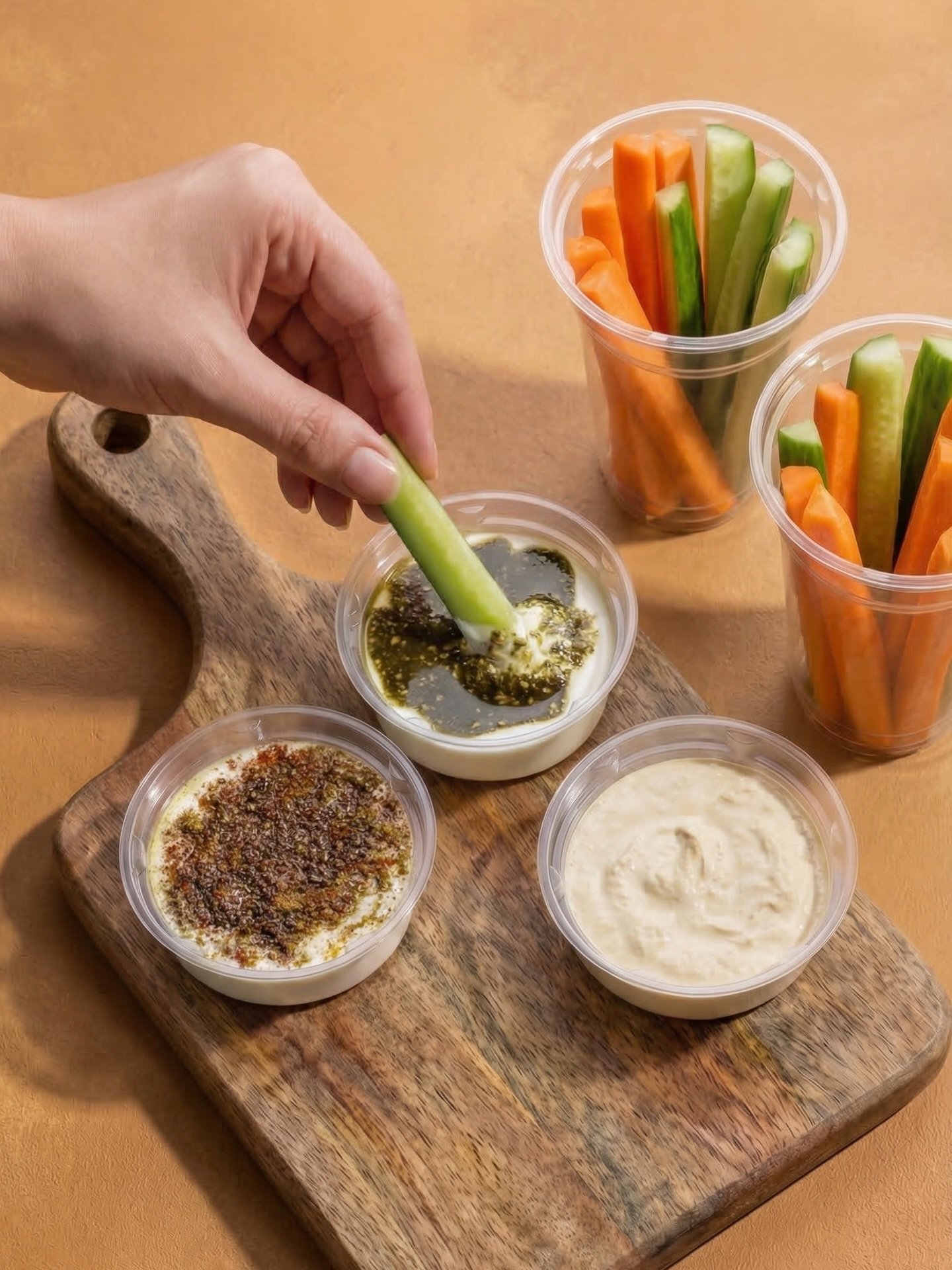 تفاصيل خفيفة&hellip; بإحساس مدروس
Cucumber &amp; Carrots 🥕🥒
مع تغميسة تُكمل كل نكهة
اختيارك بين: حمص، زعتر و سماق، أو جواكامولي
لكل كوب اختيار واحد&hellip; بتوازن أنيق

Light details&hellip; thoughtfully crafted
🥕🥒Cucumber &amp; Carrots paired wi