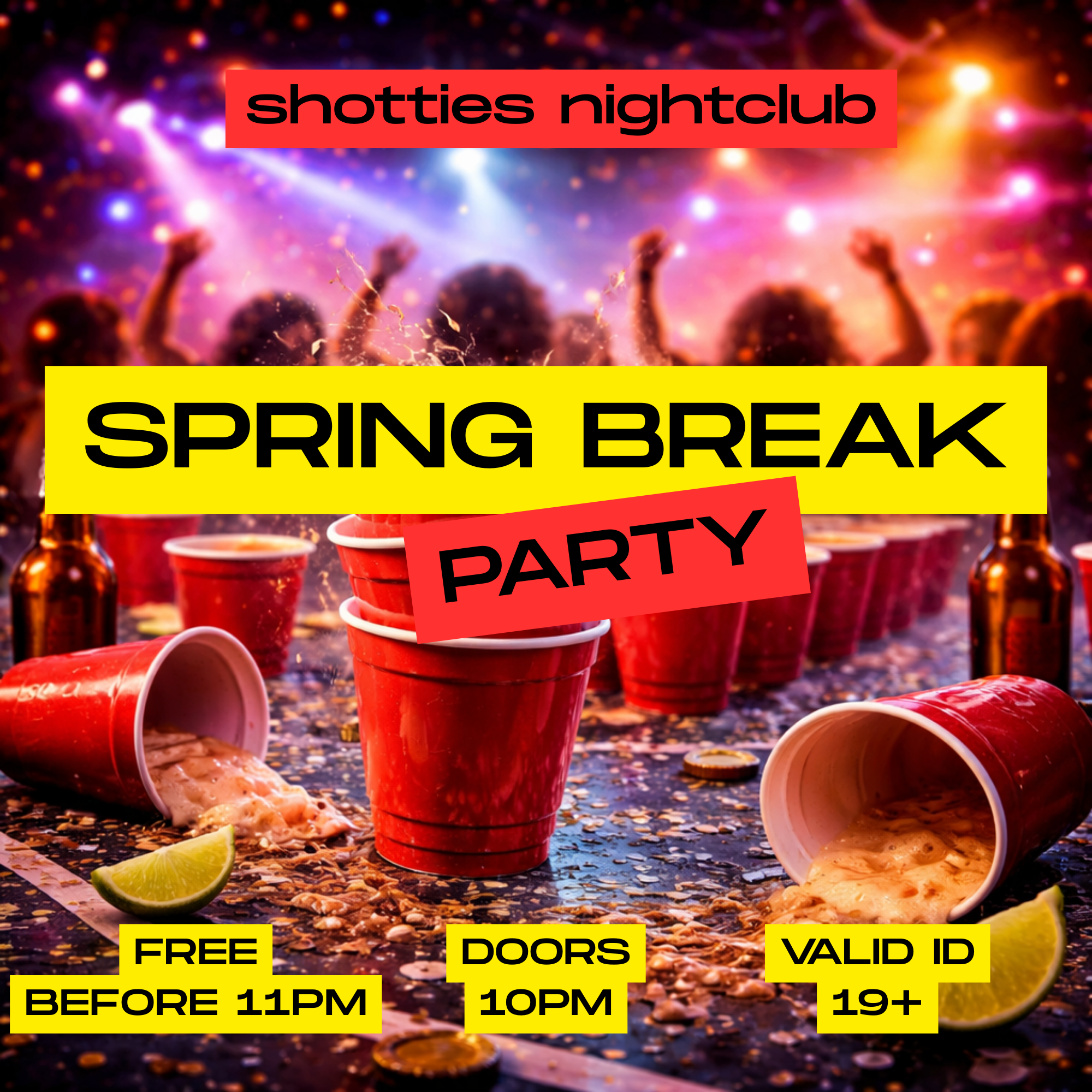 spring break: red solo rager