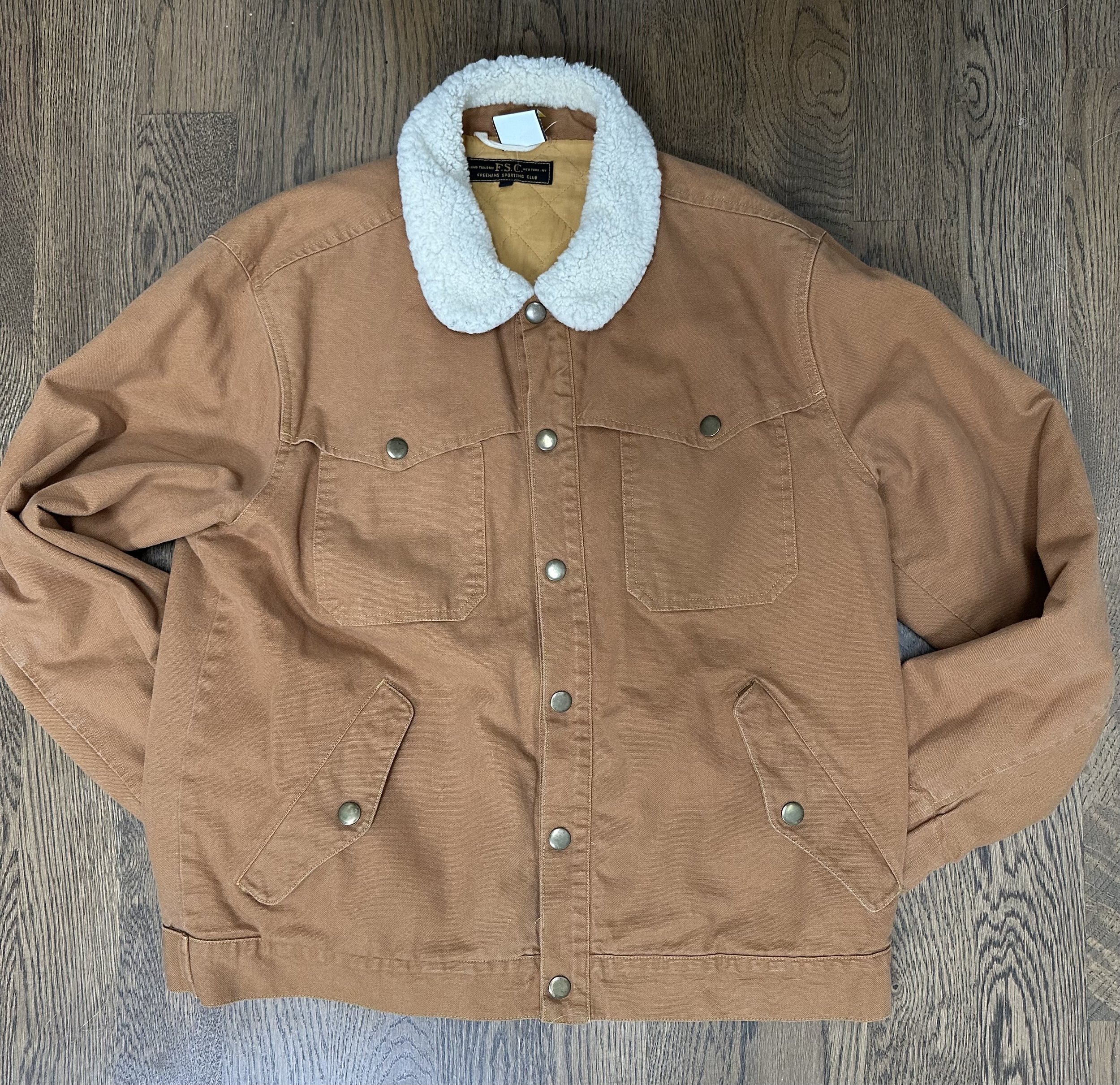 Upcycled Freemans Sporting Club Barn Coat