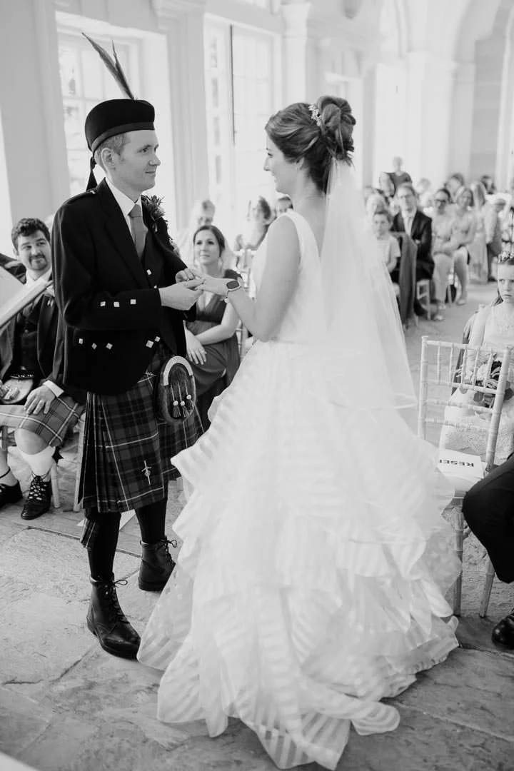 wedding inside orangery, Hestercombe House