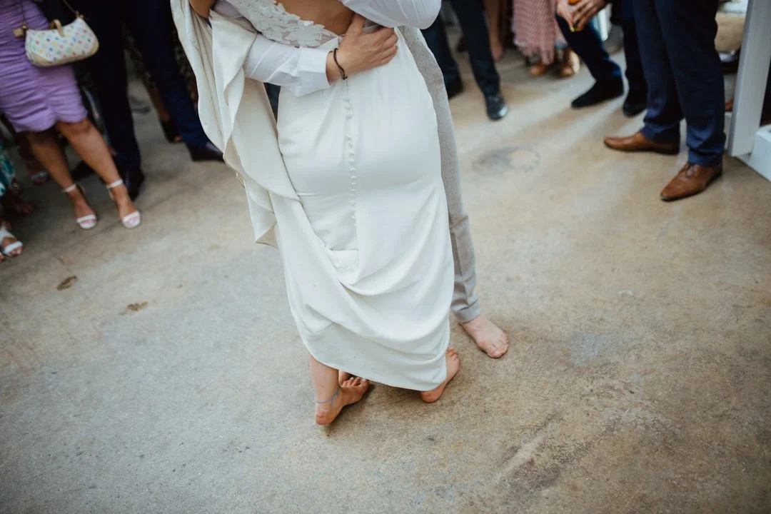 bride and groom first dance