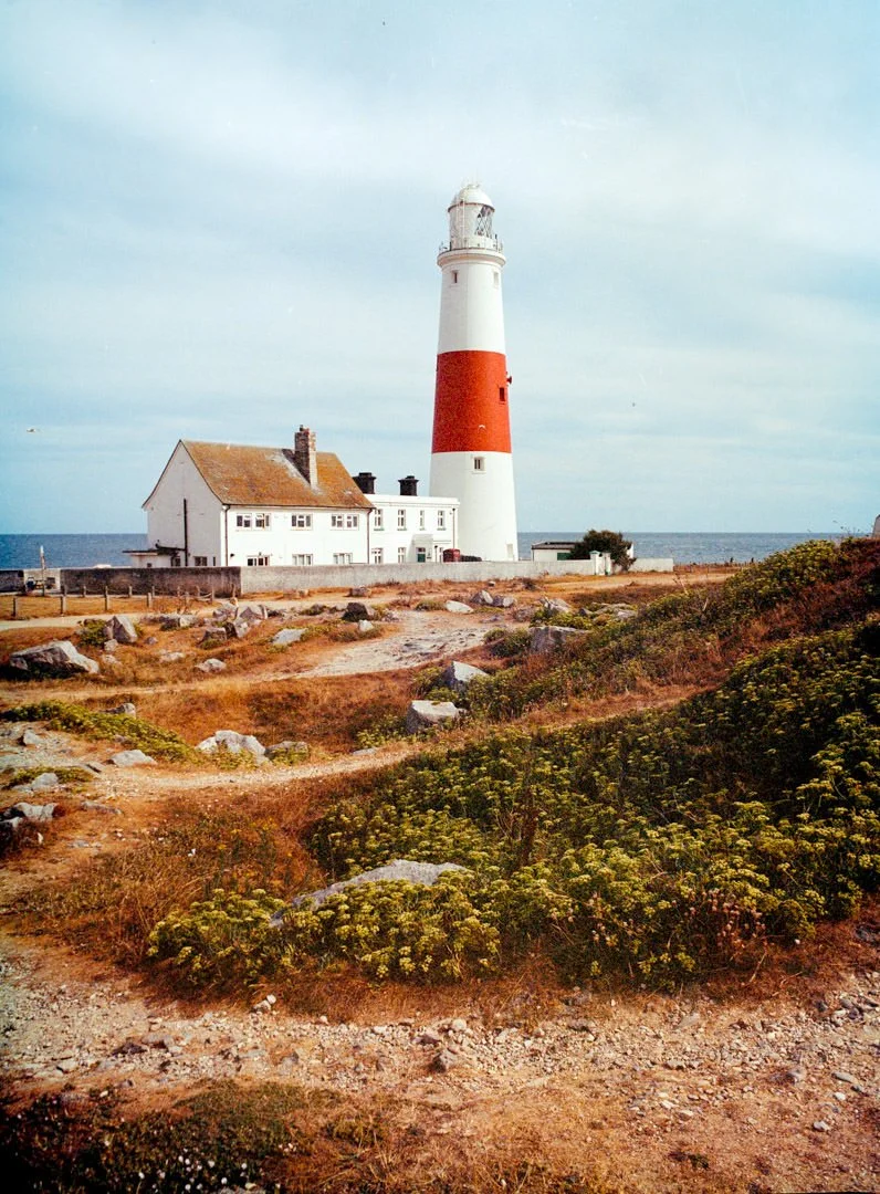 Portland bill lighthouse dorset. mamiya 645, Kodak Portra 400 film