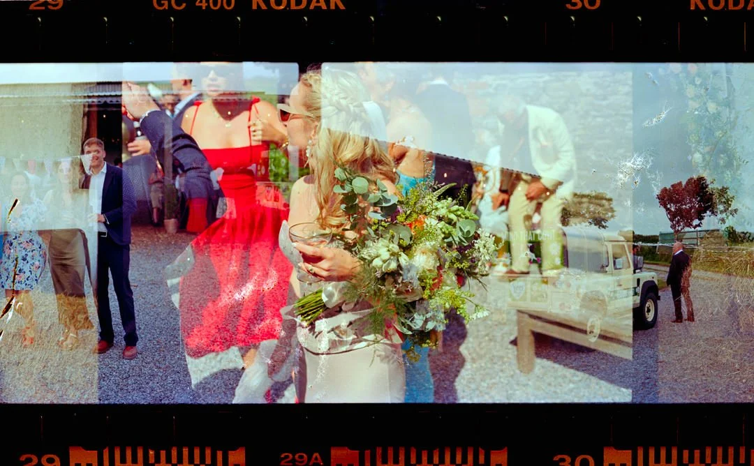 creative wedding photo ideas on 35mm film