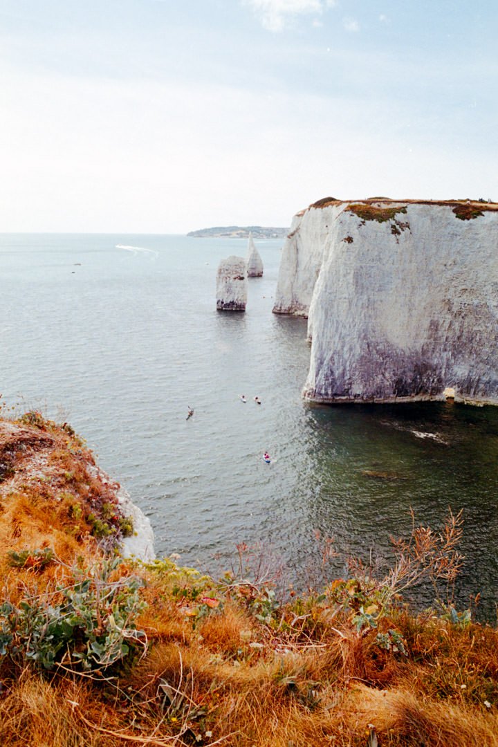 old harry rocks swanage dorset, canon a-1, Kodak Gold 35mm film