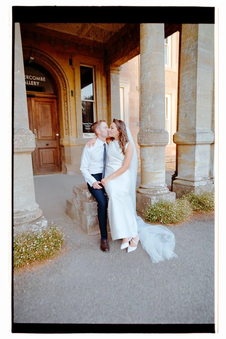 Somerset wedding photographer hestercombe house 35mm film Kodak gold