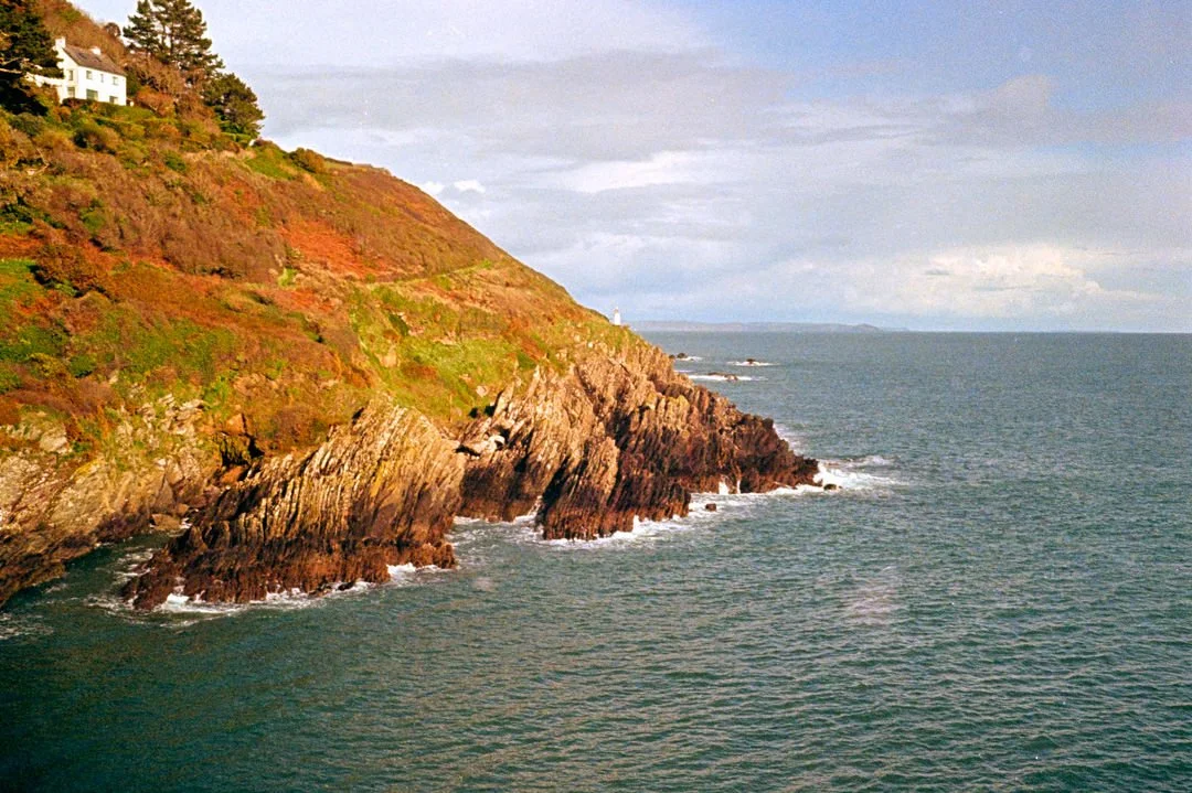 coastal cliffs with rugged rocks