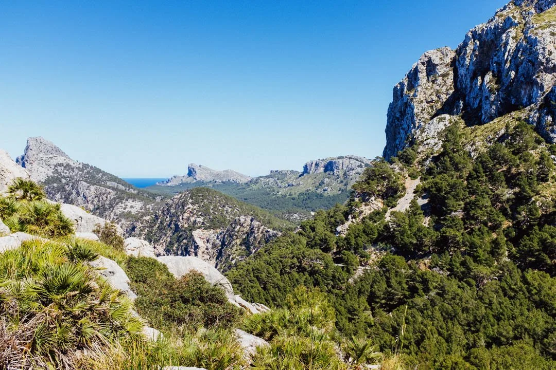 rocky cliffs with ocean a the bottom, fermentor viewpoint majorca